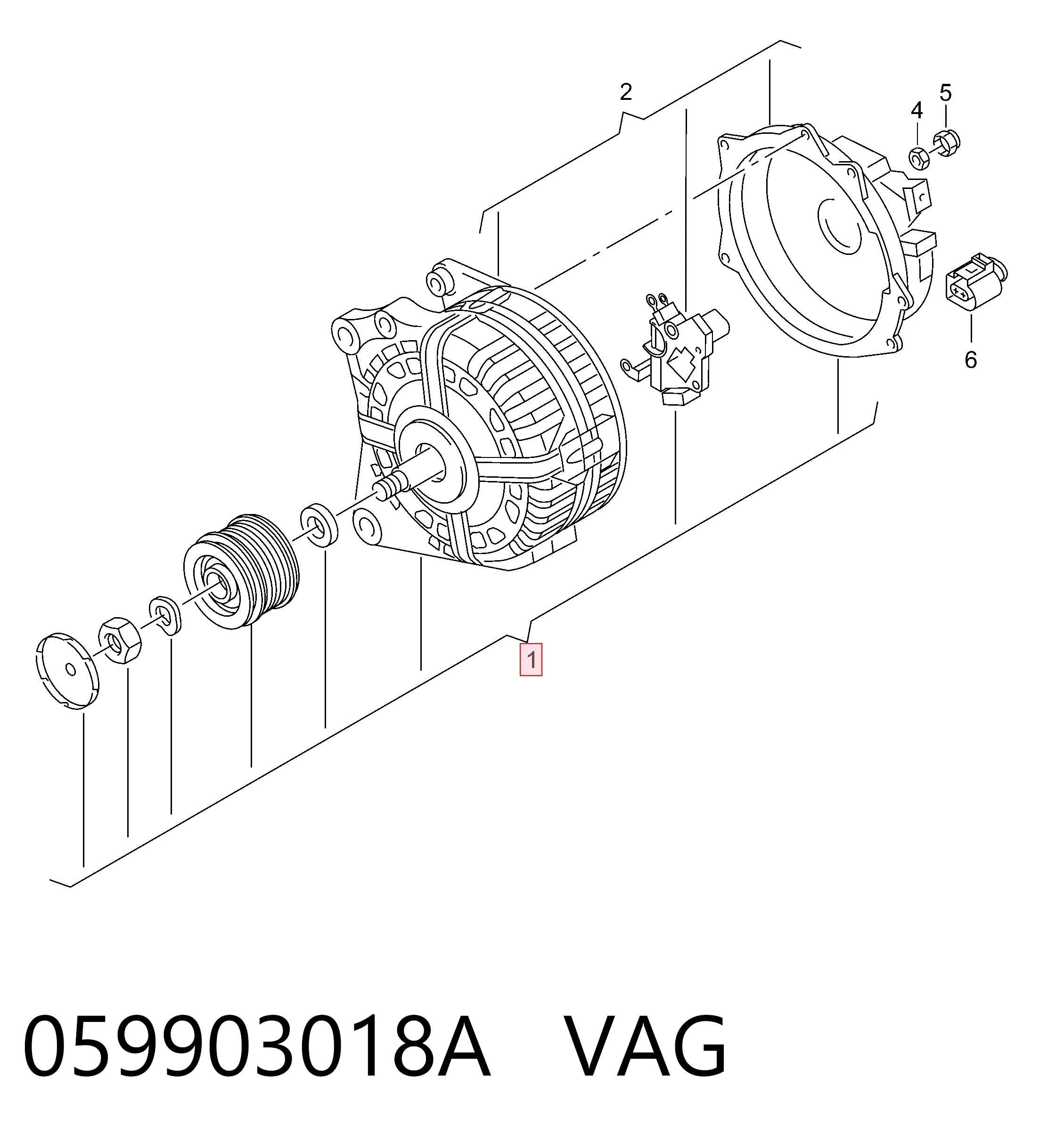 059903018A VAG Alternator