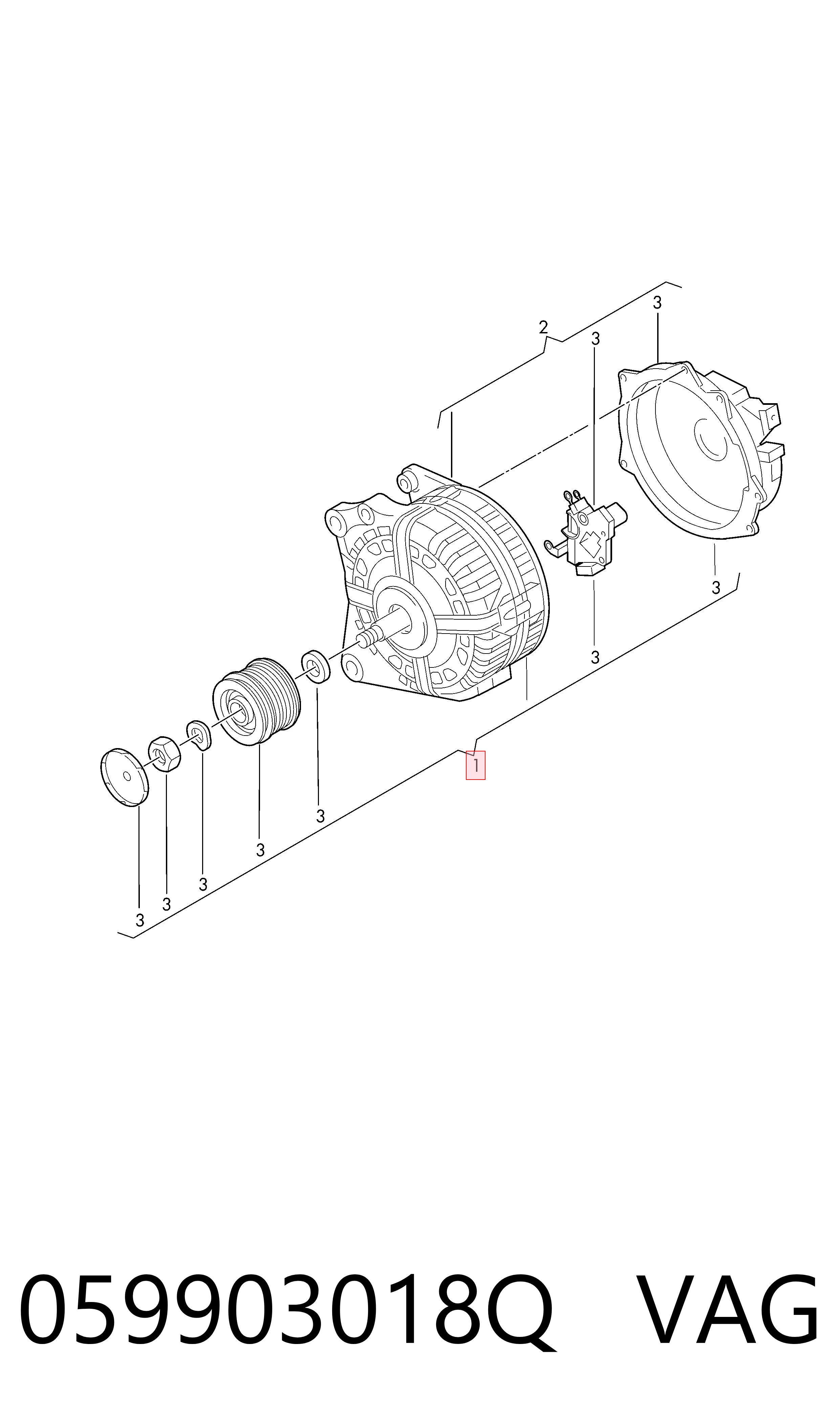 059903018Q VAG Alternator