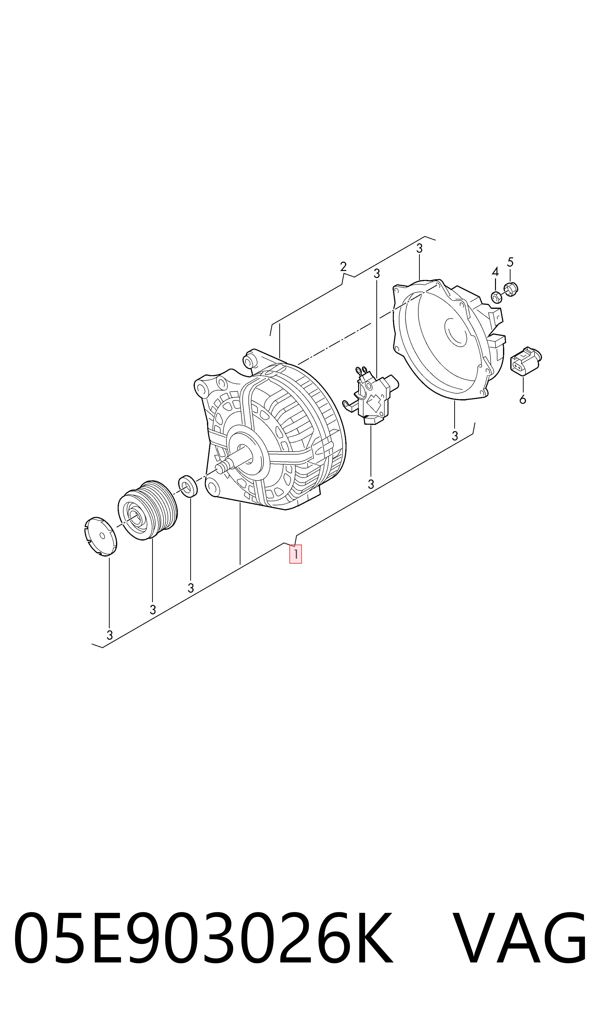 05E903026K VAG Alternator