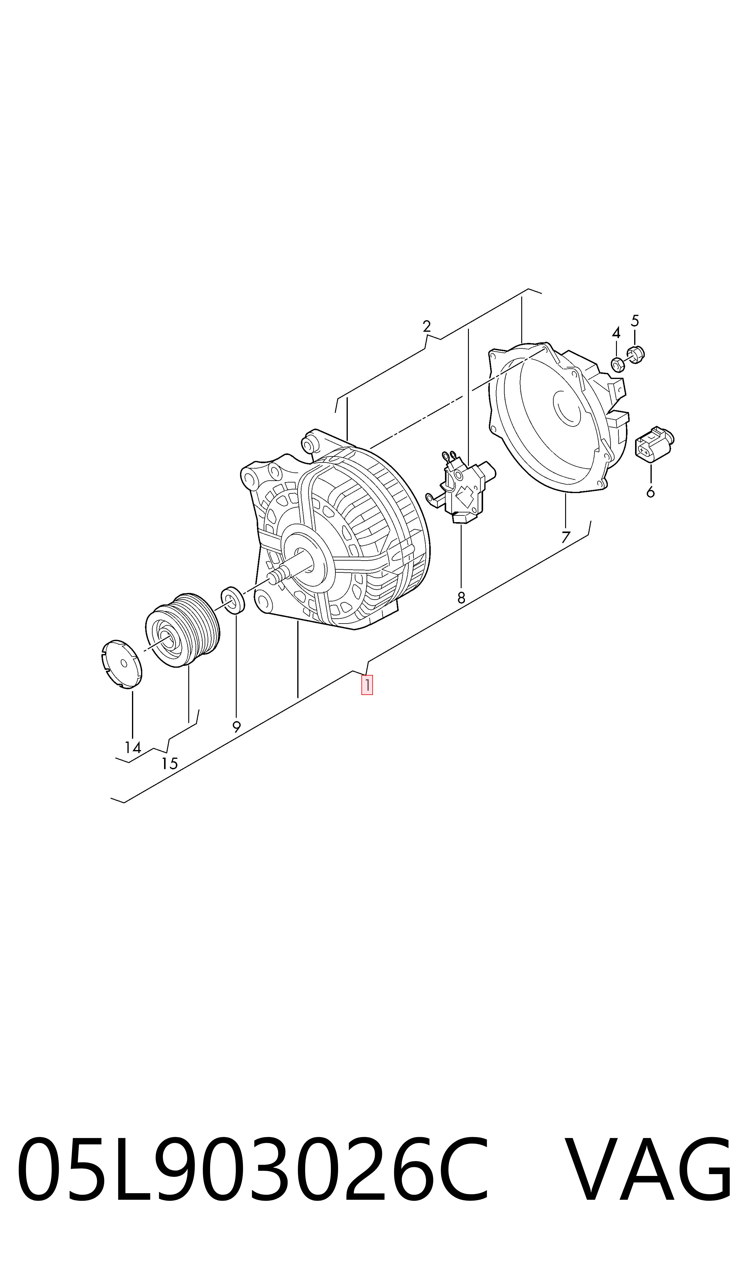 05L903026C VAG Alternator