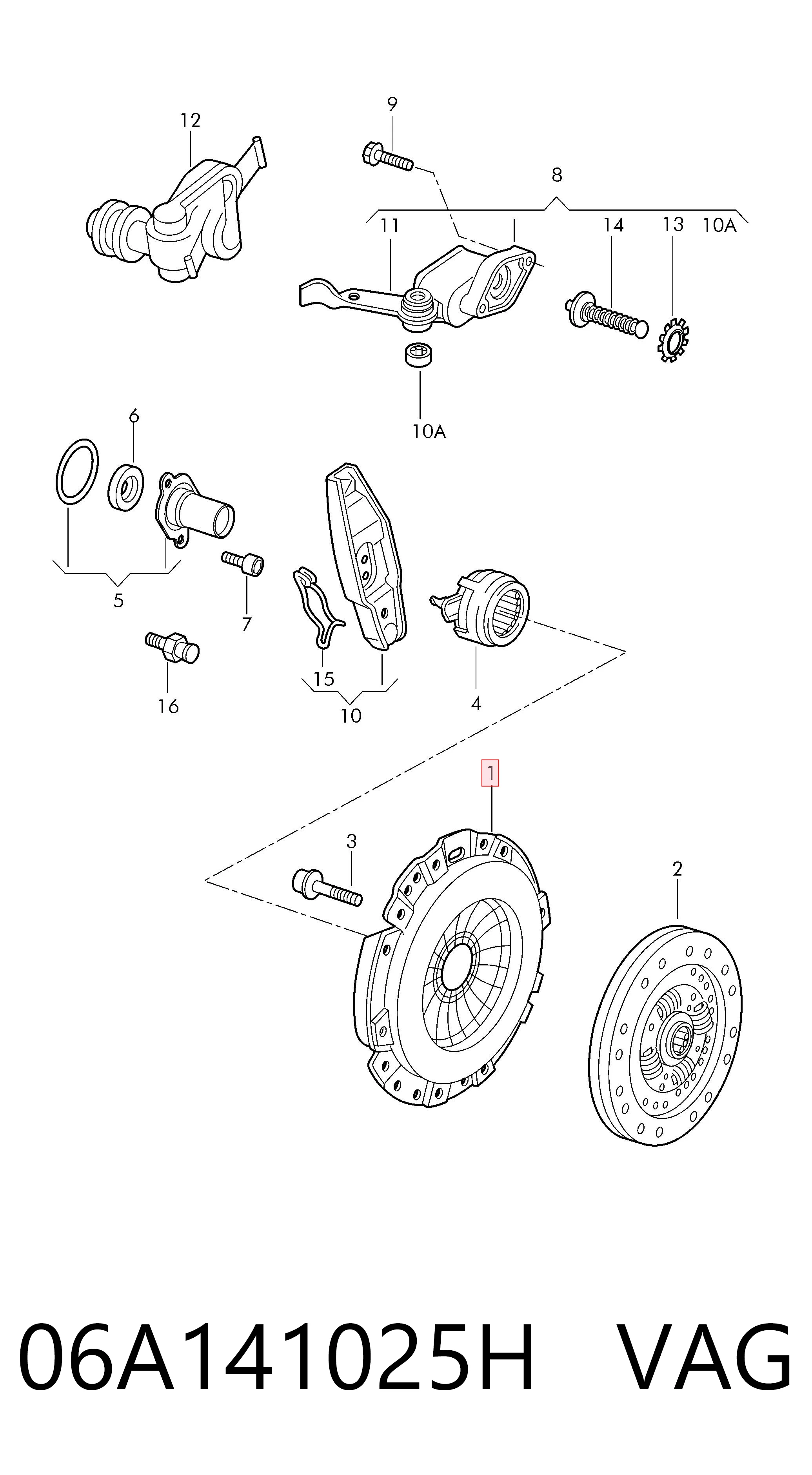 Docisk sprzęgła Seat Leon I hatchback (1M1) (1999 - 2006) cena, od 78,29 USD