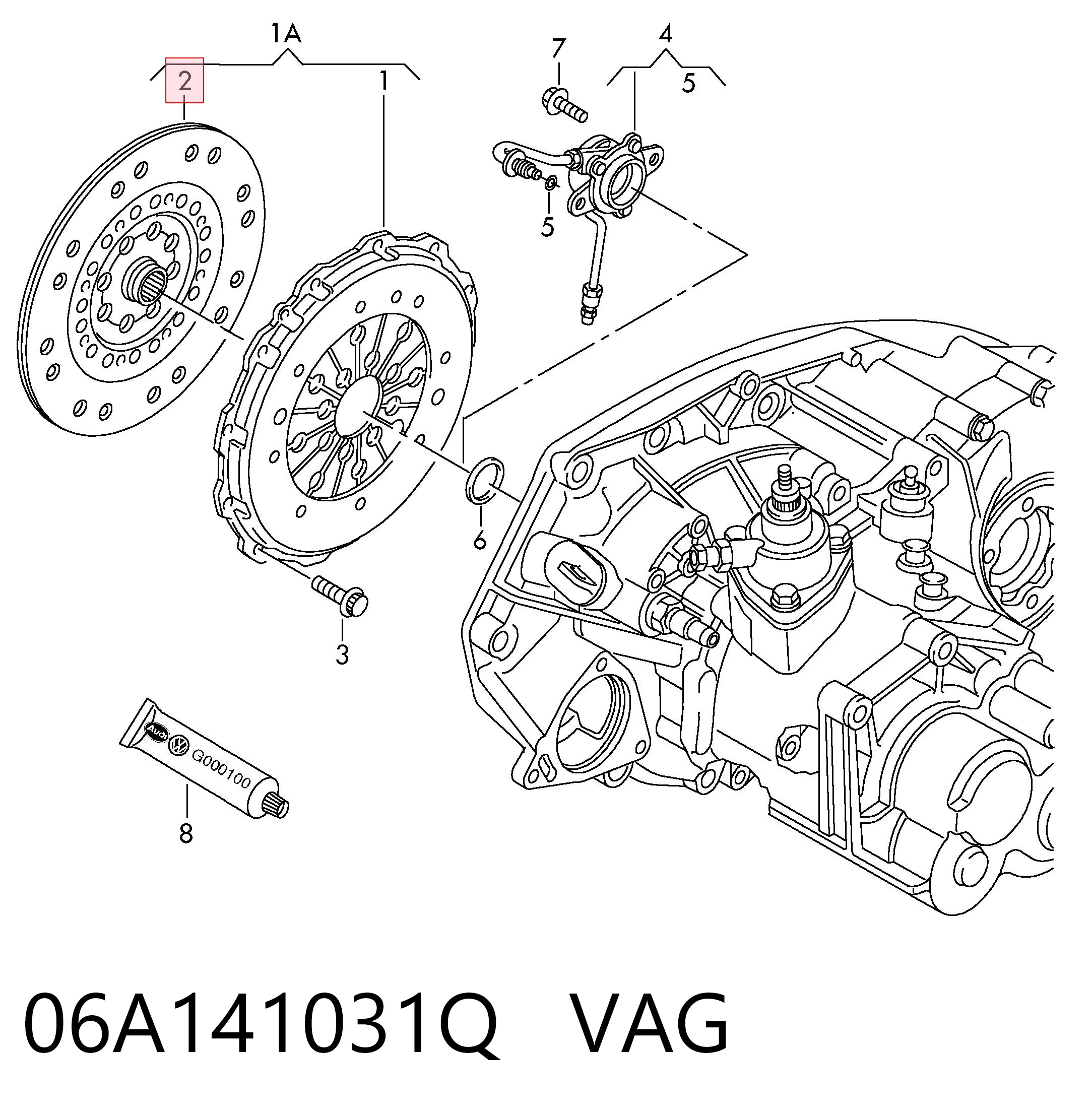 06A141031Q VAG Tarcza sprzęgła