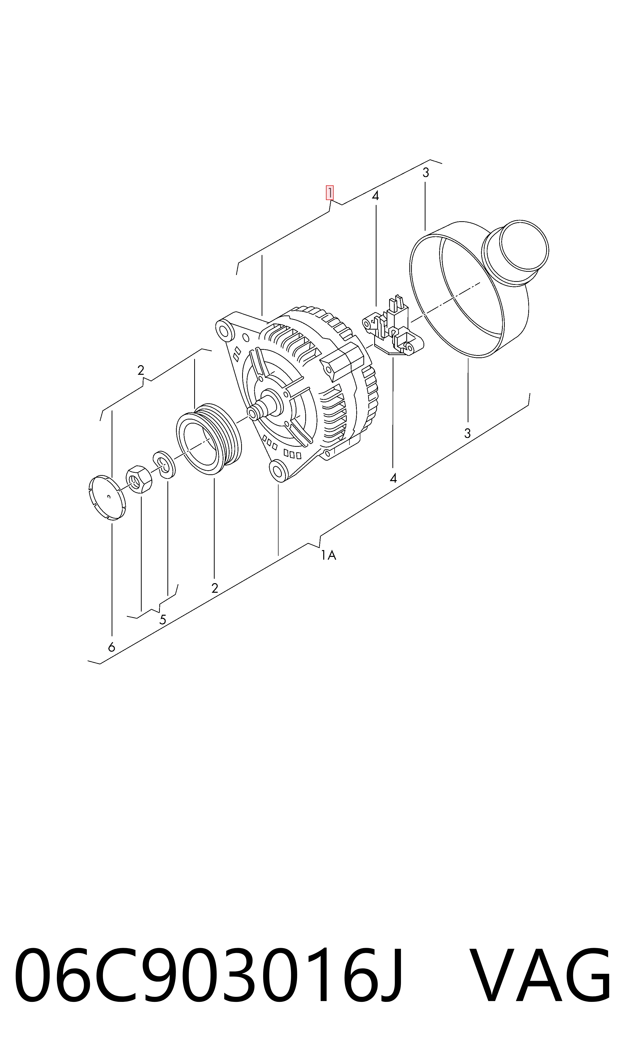 06C903016J VAG Alternator