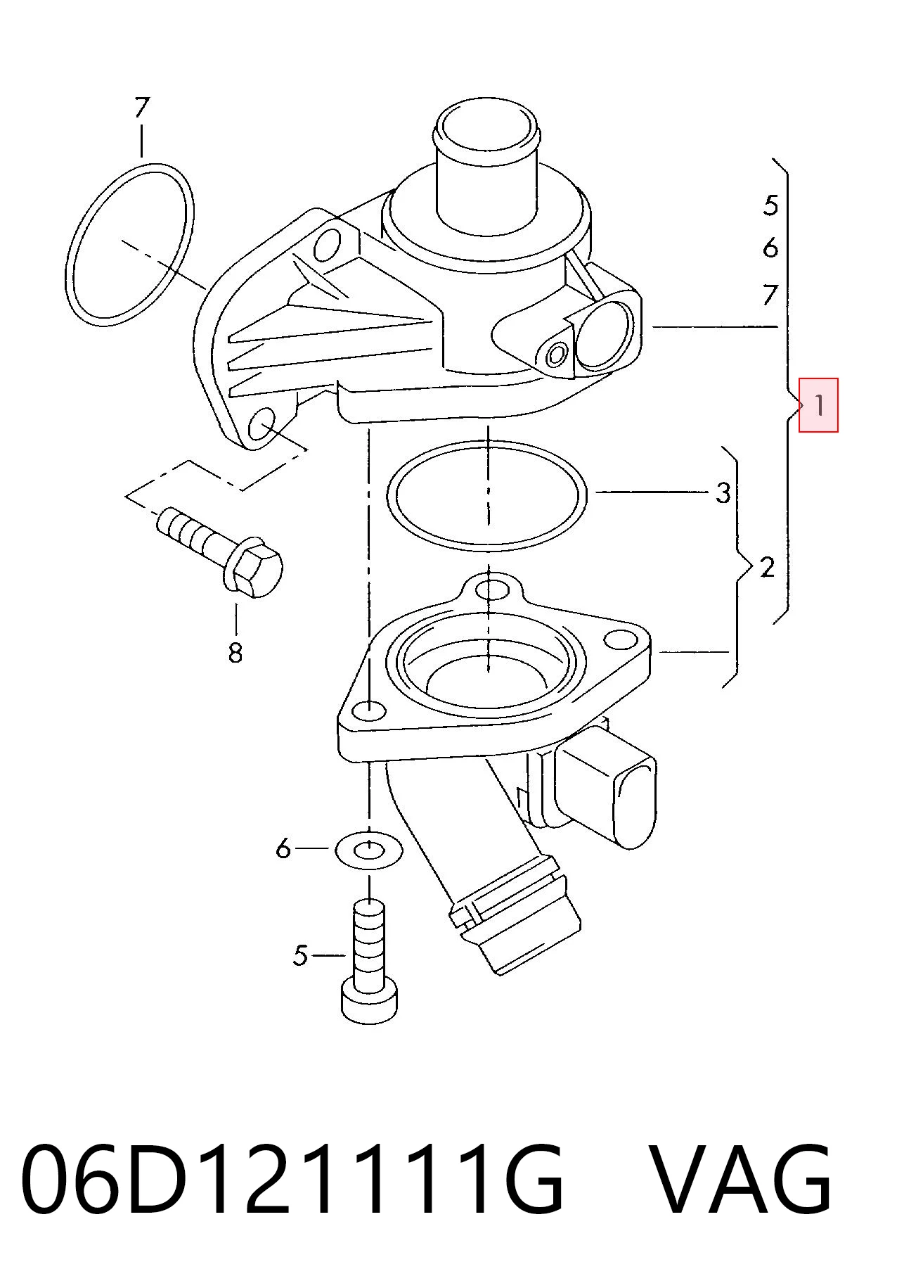 06D121111G VAG Termostat