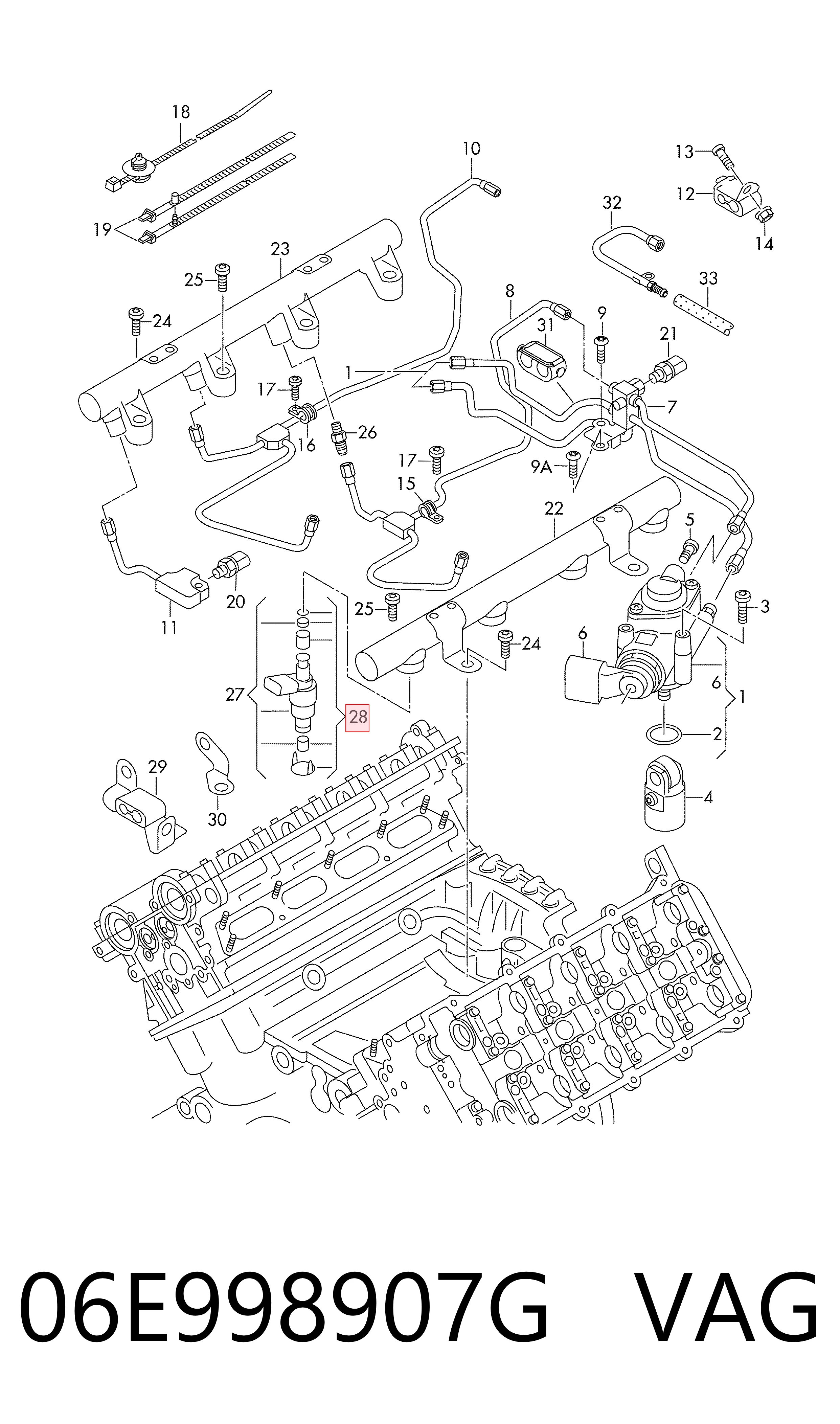 Zestaw naprawczy wtryskiwacza Audi A8 D3 sedana (4E2, 4E8) (2002 - 2010) cena, od 14,27 USD