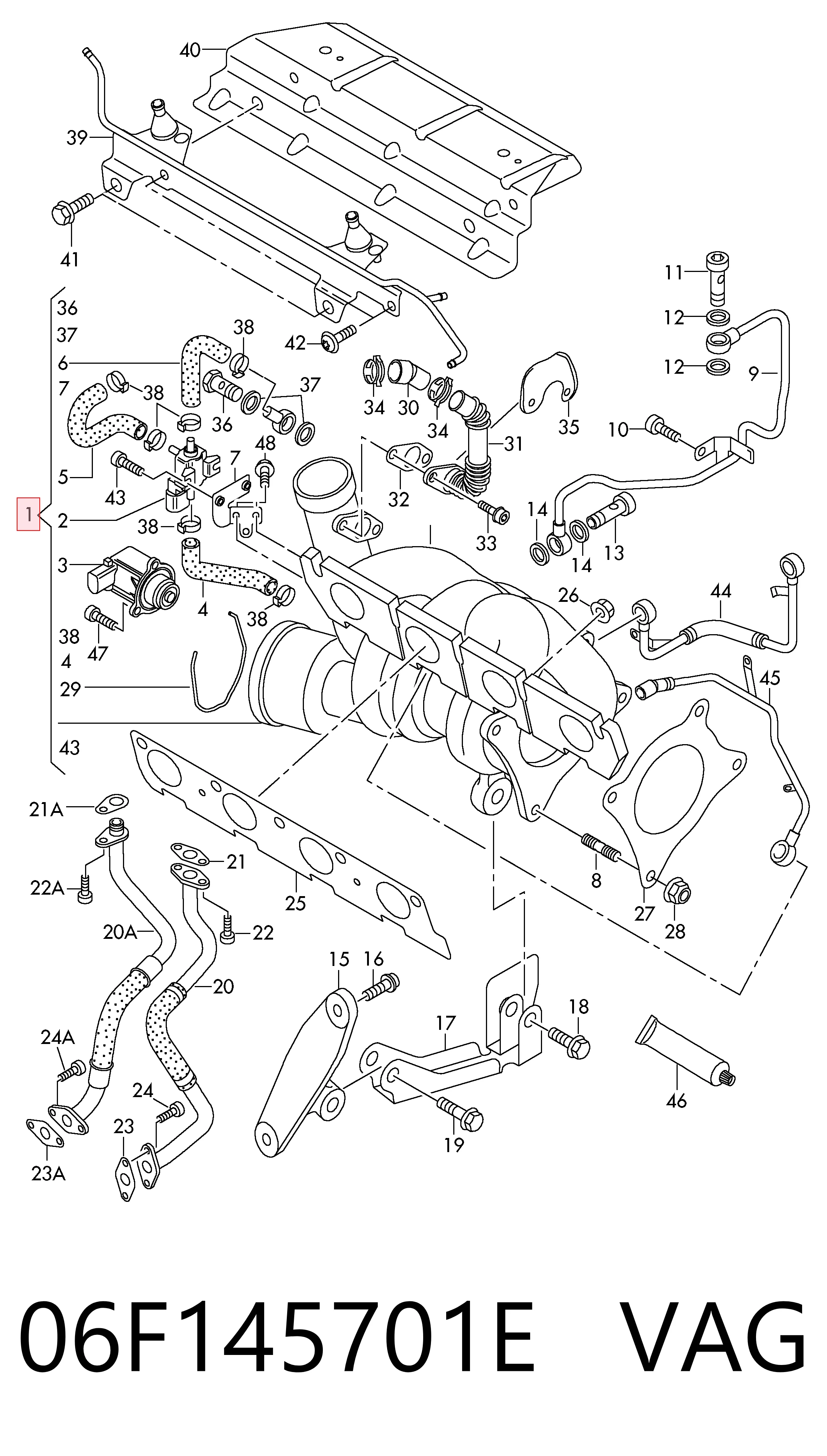 06F145701E VAG Turbina