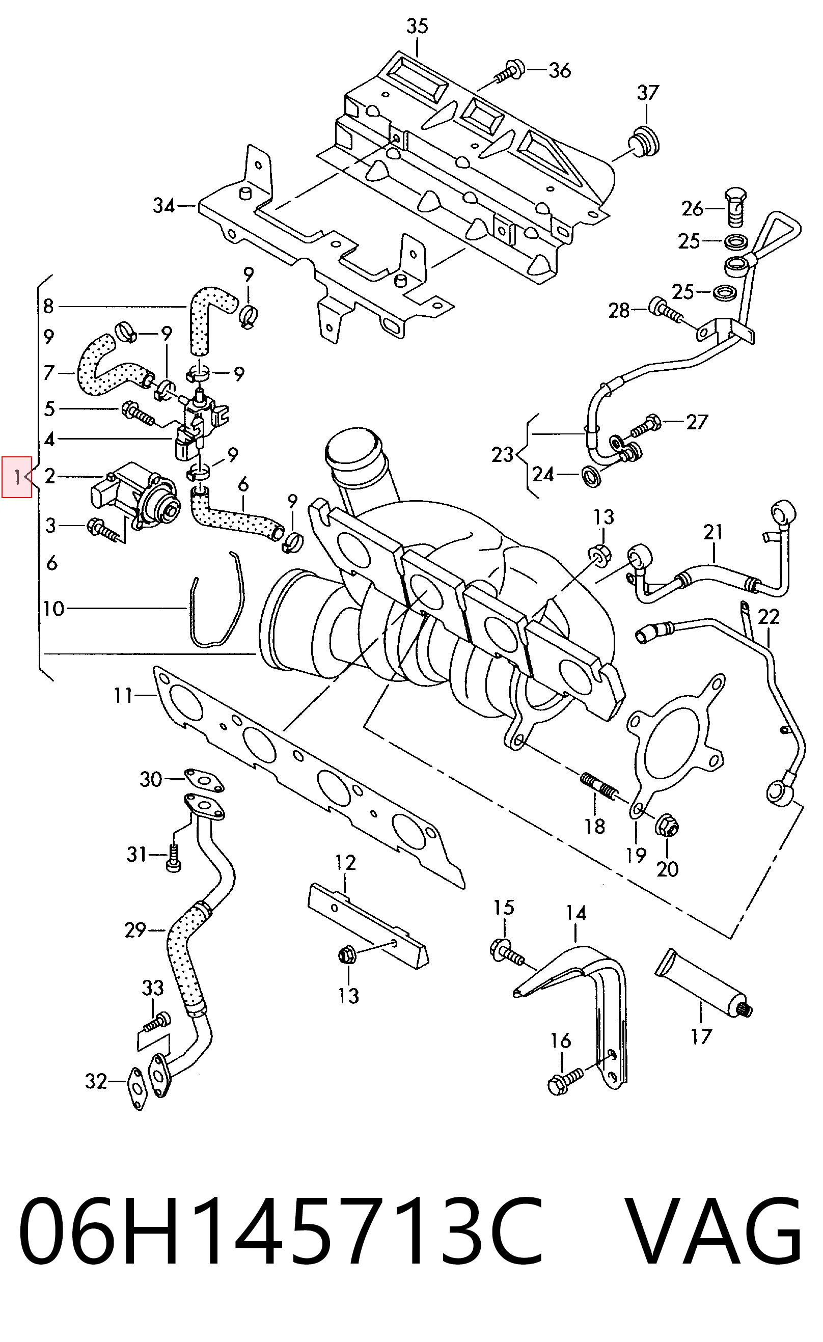 06H145713C VAG Turbina