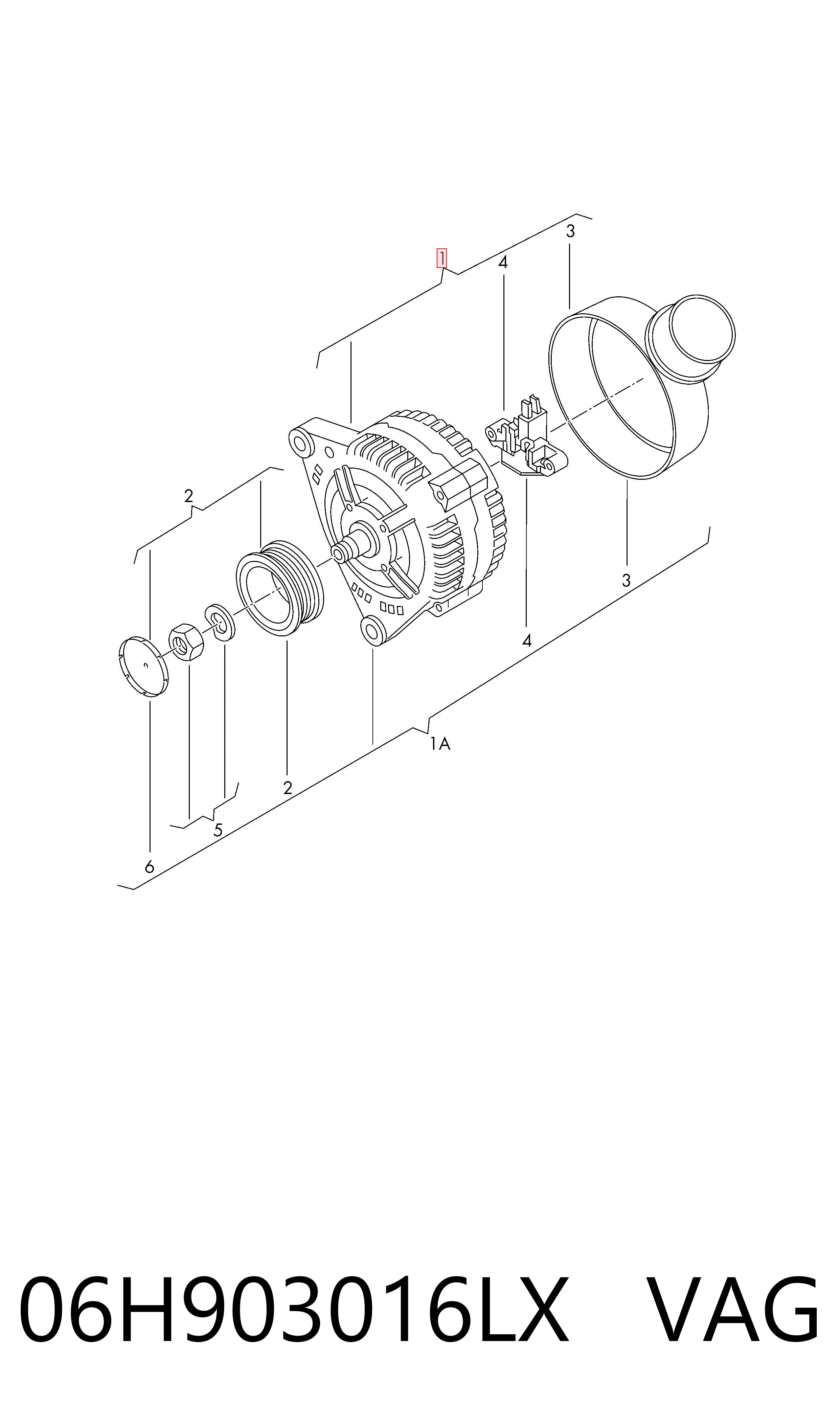 06H903016LX VAG Alternator