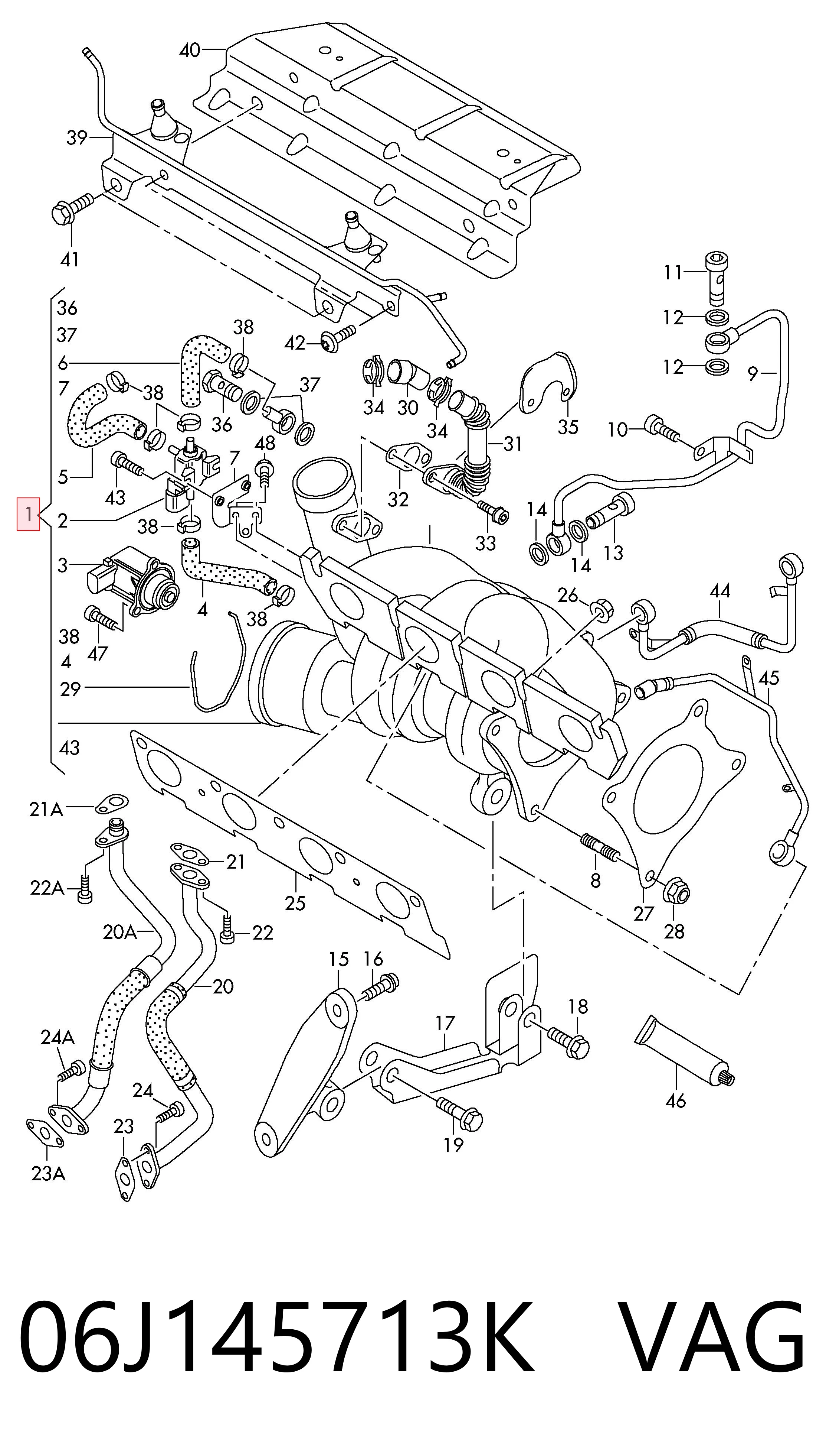 06J145713K VAG Turbina