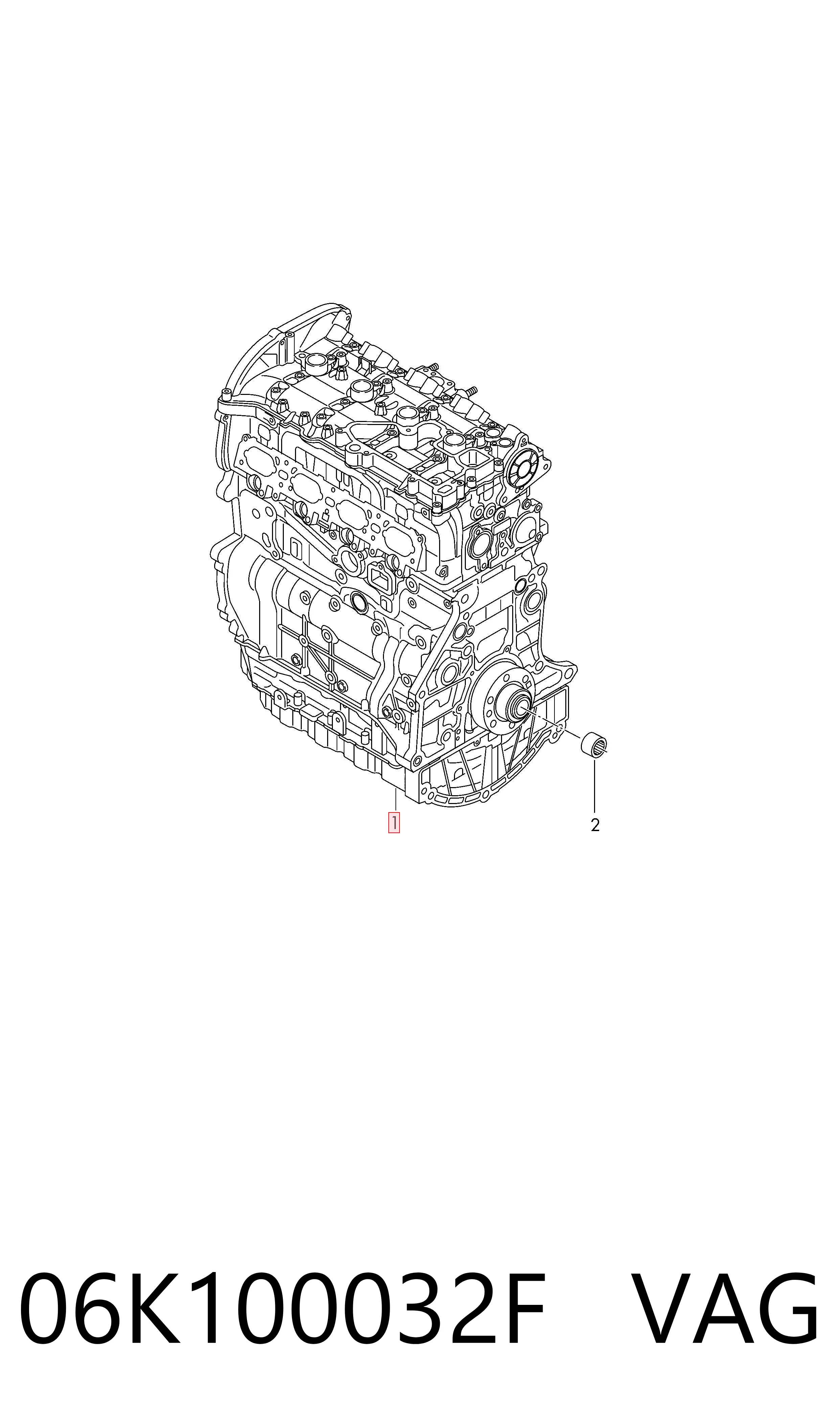 Kupić Silnik w komplecie Audi A3 8VS, 8VM w dobrej cenie