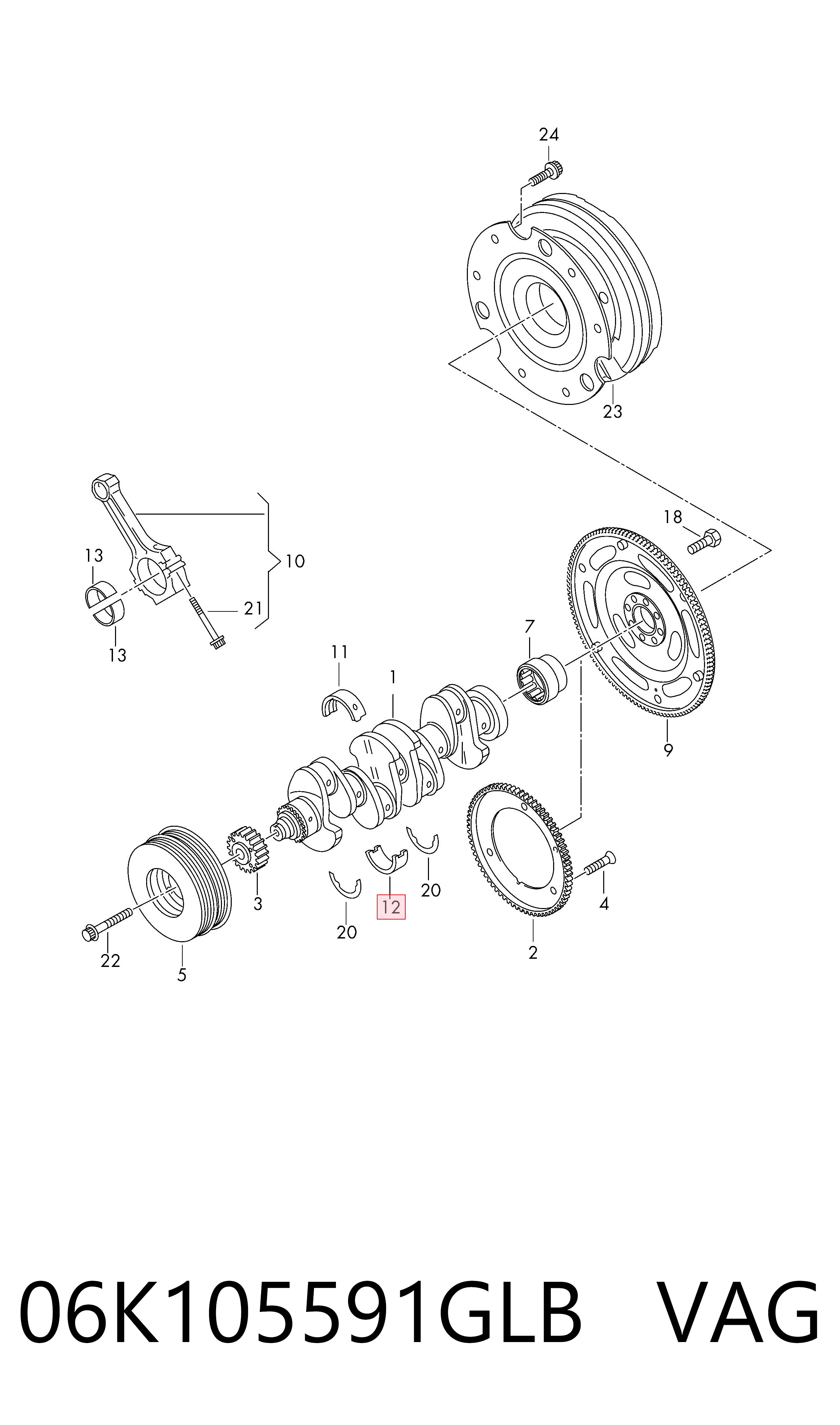 06K105591GLB VAG