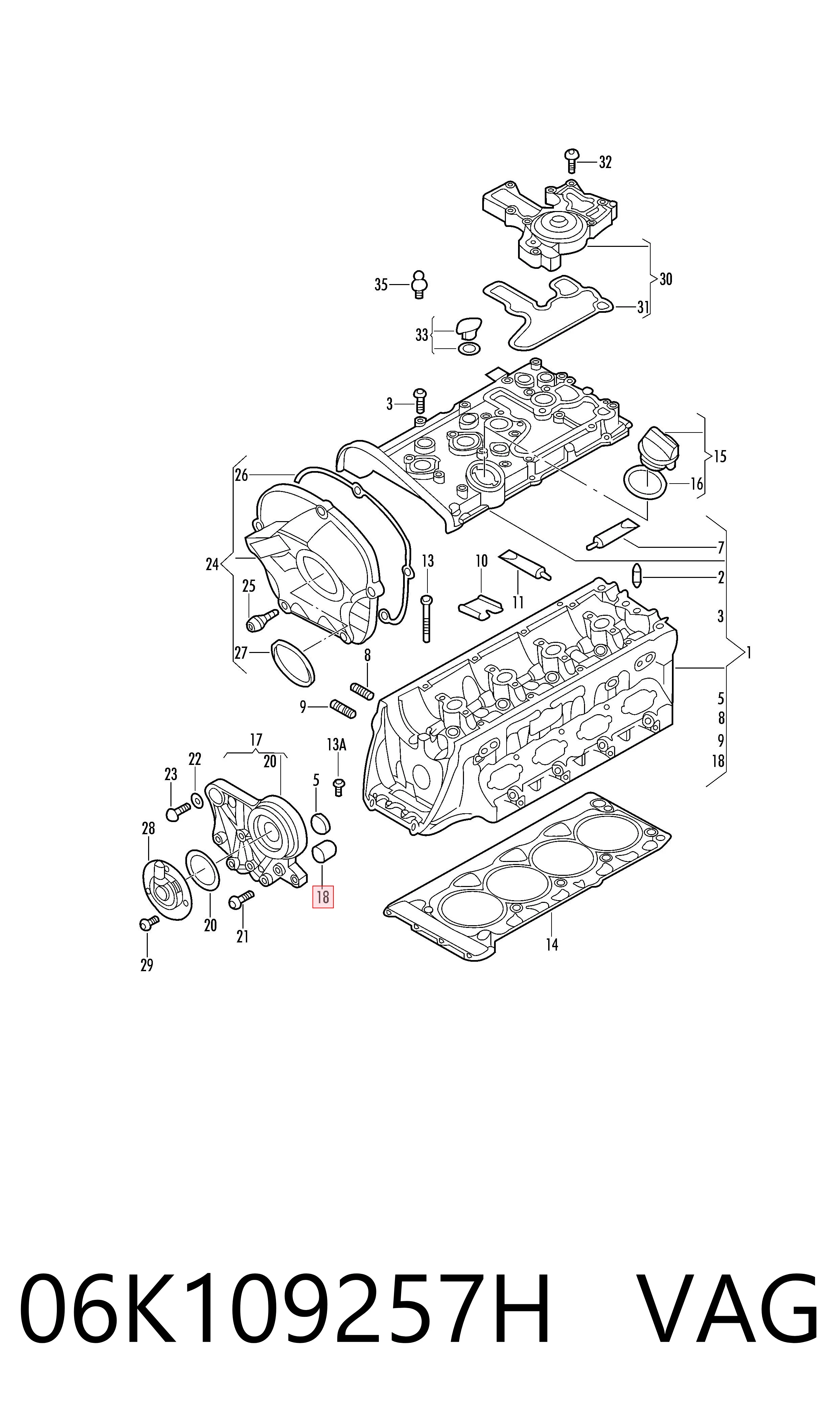 Zawór elektromagnetyczny faz rozrządu VAG 06K109257H cena, od 53,83 USD