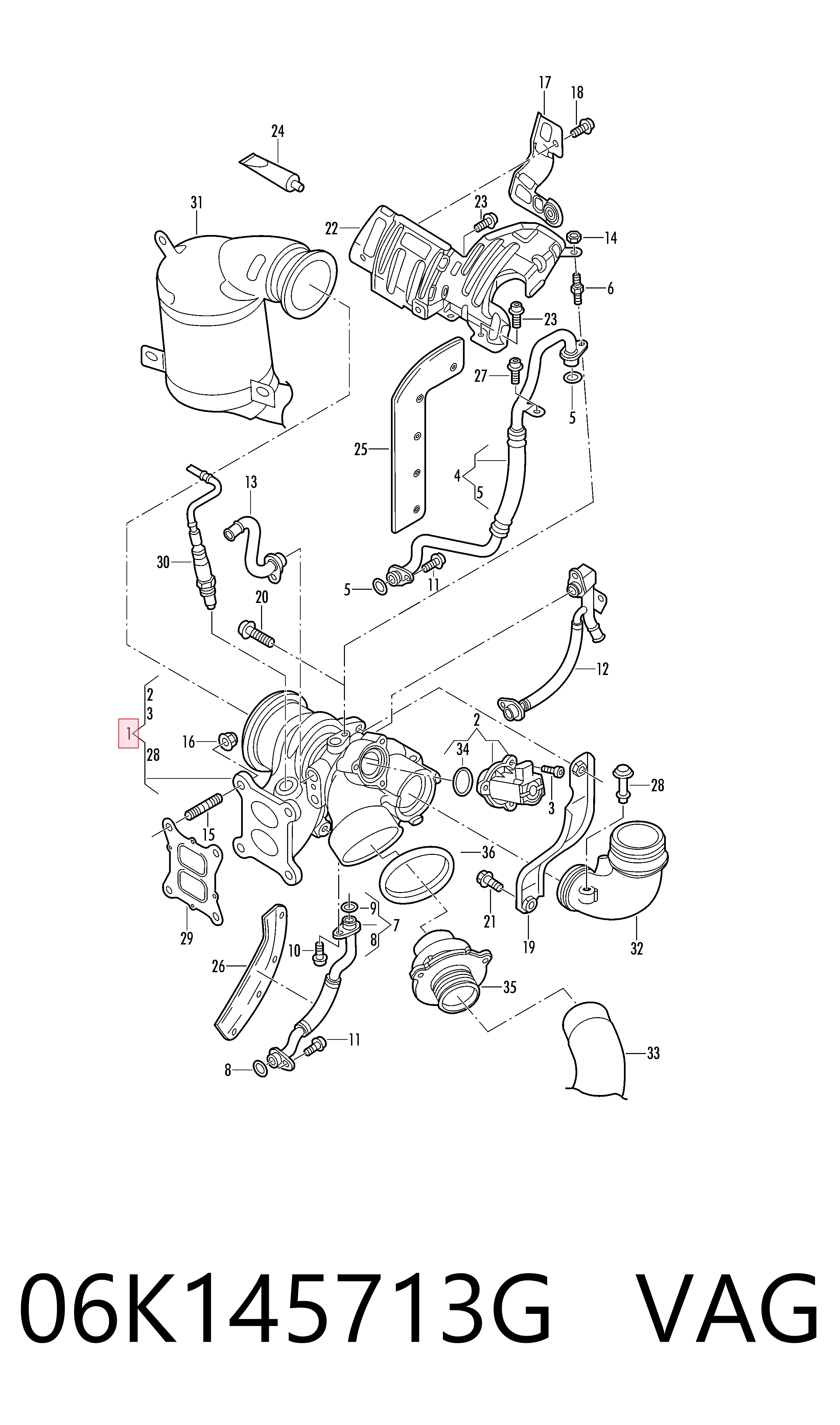06K145713G VAG Turbina