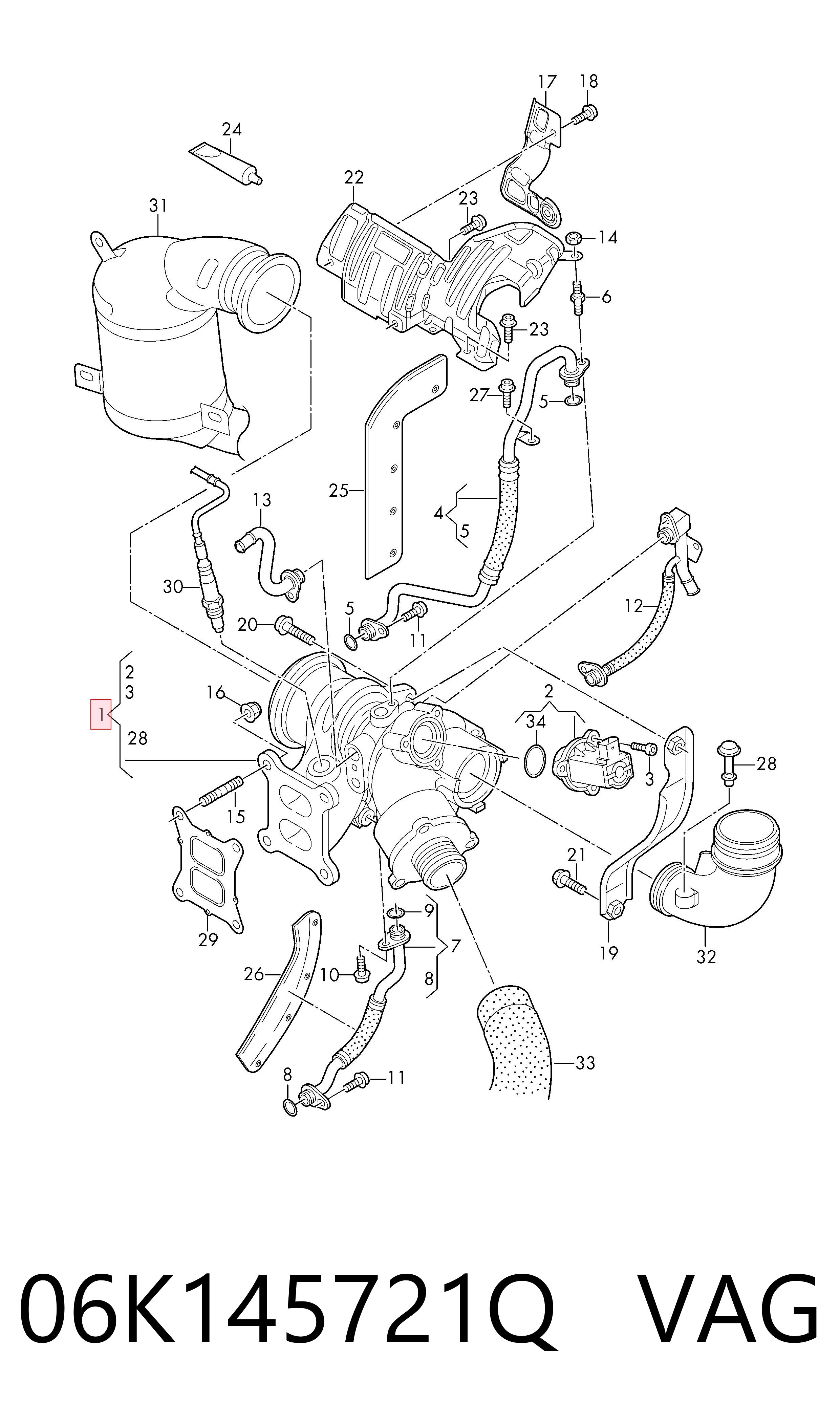 Turbina VAG 06K145721Q cena, od 442,67 USD