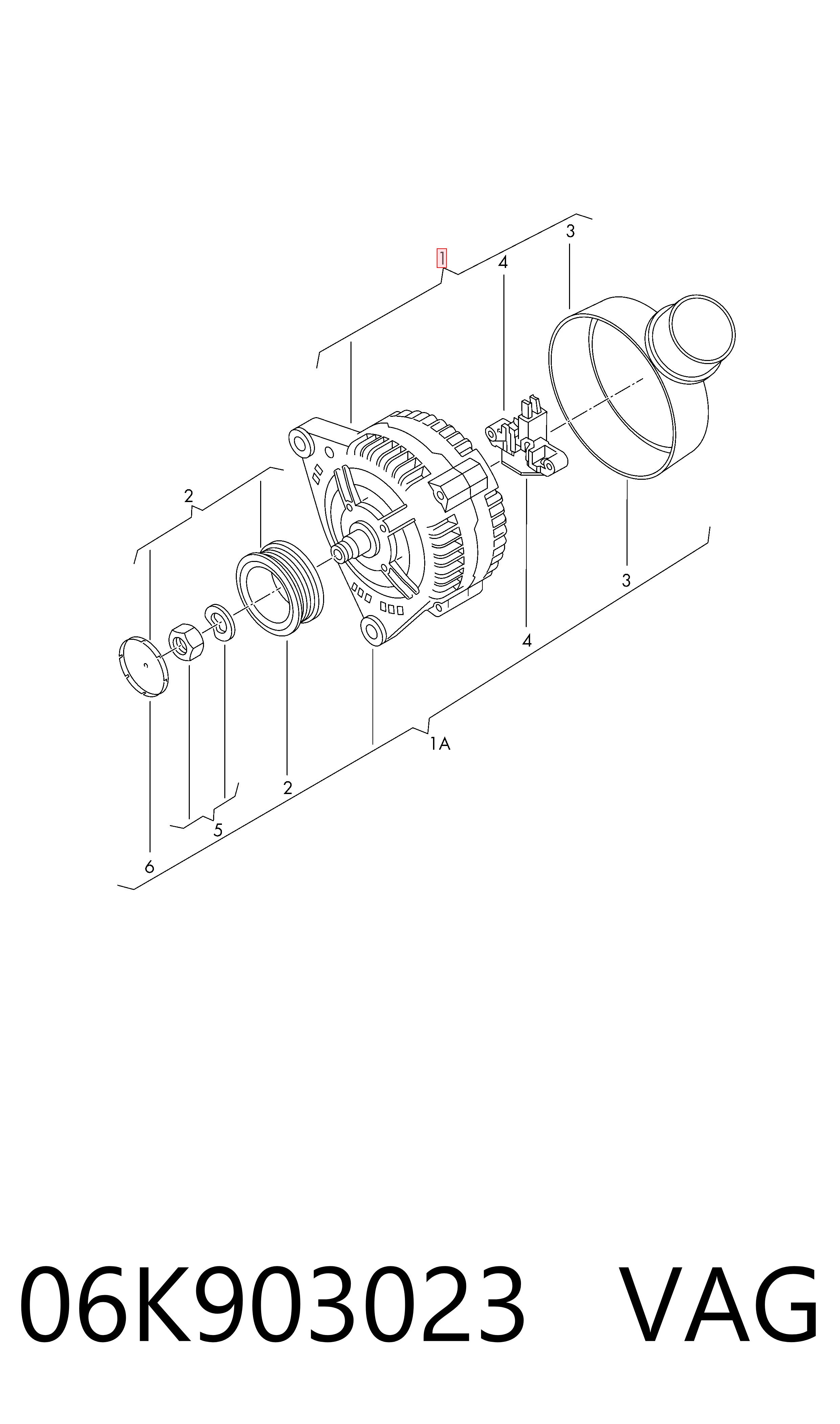 06K903023 VAG Alternator