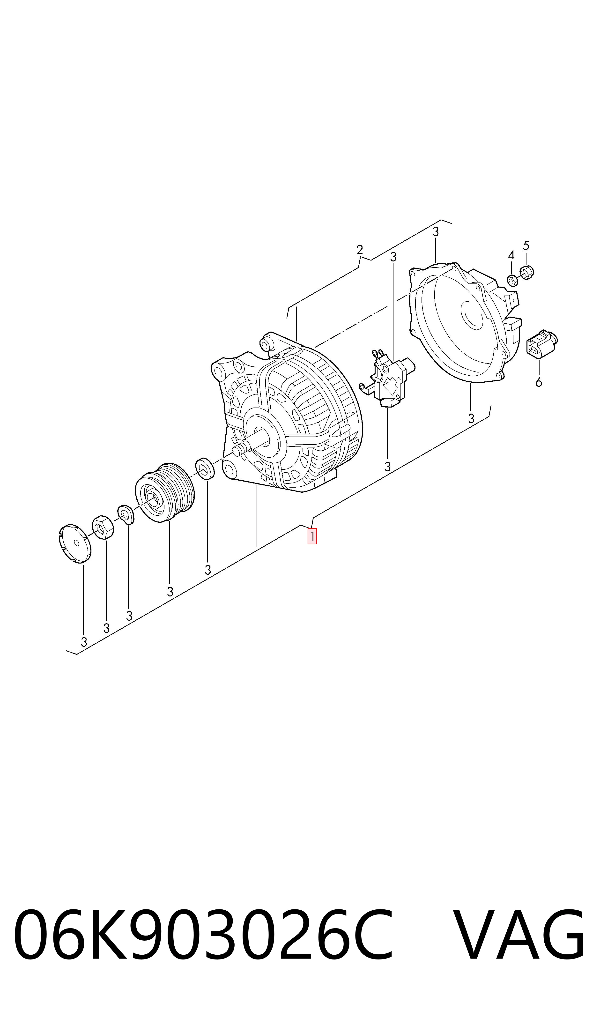  Alternator Volkswagen Golf 8