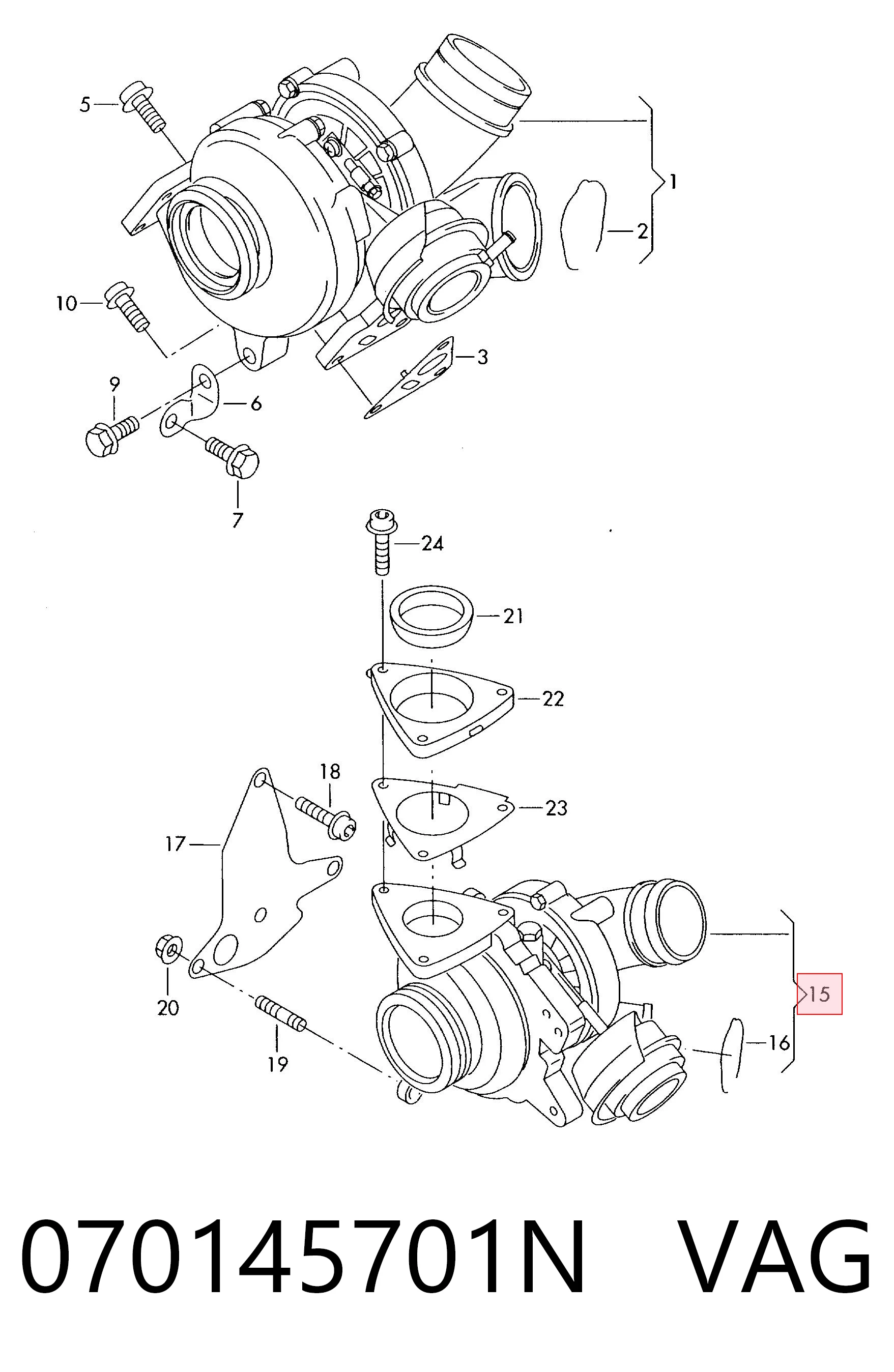 070145701N VAG Turbina