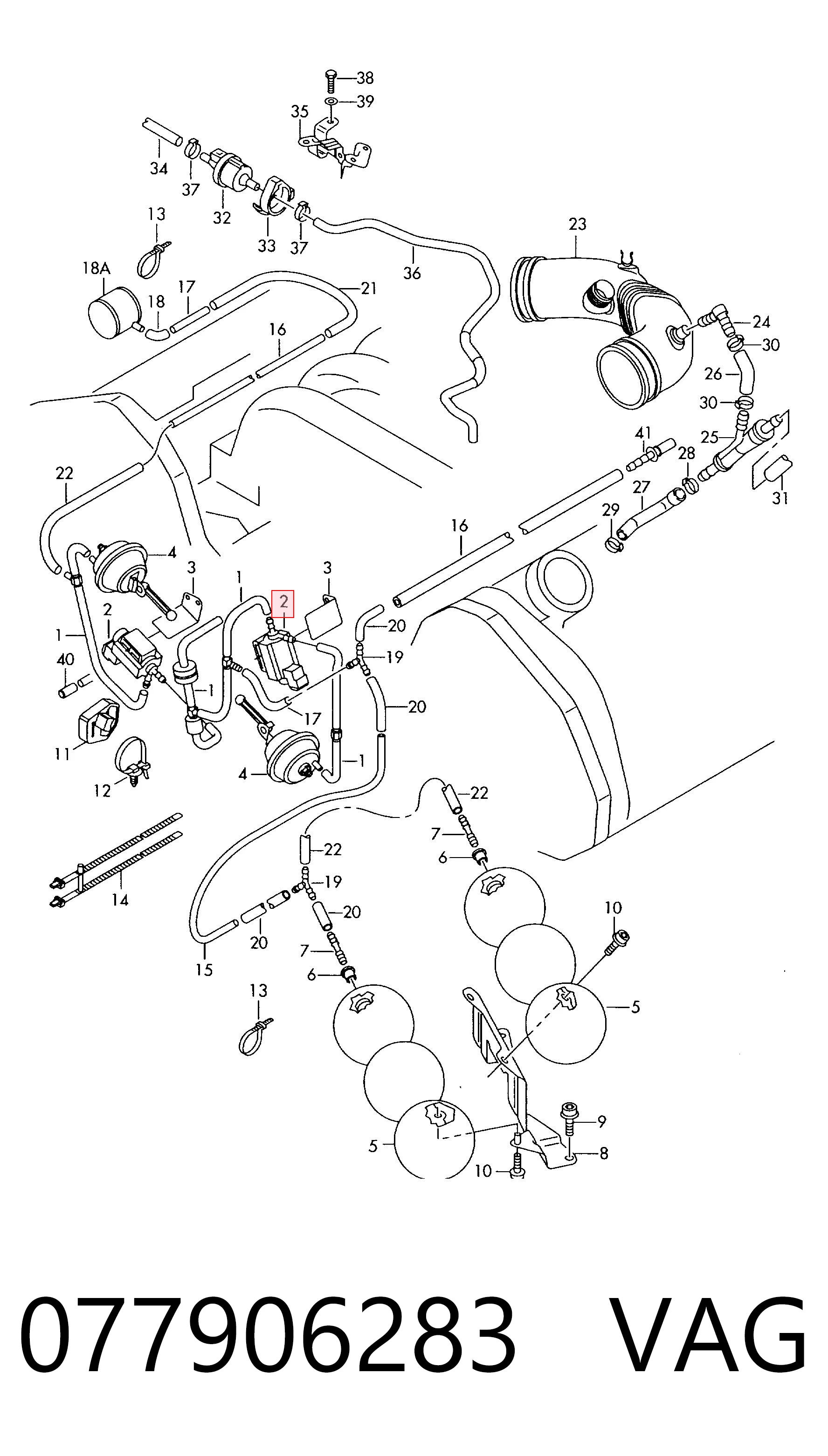 Zawór-przełącznik regulatora klap kolektora ssącego VAG 077906283 cena, od 31,94 USD