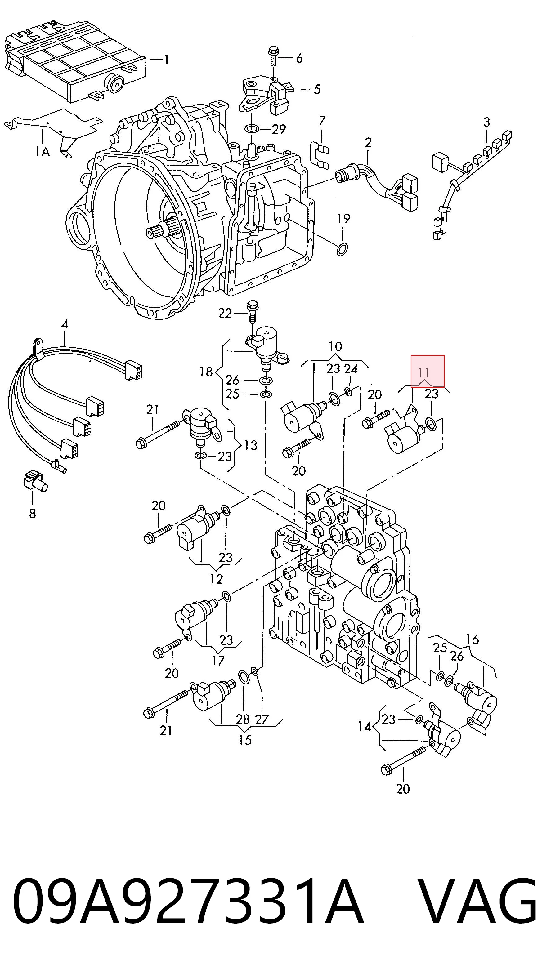 Kupić Solenoid automatycznej skrzyni biegów Volkswagen Golf IV 1J1 w dobrej cenie