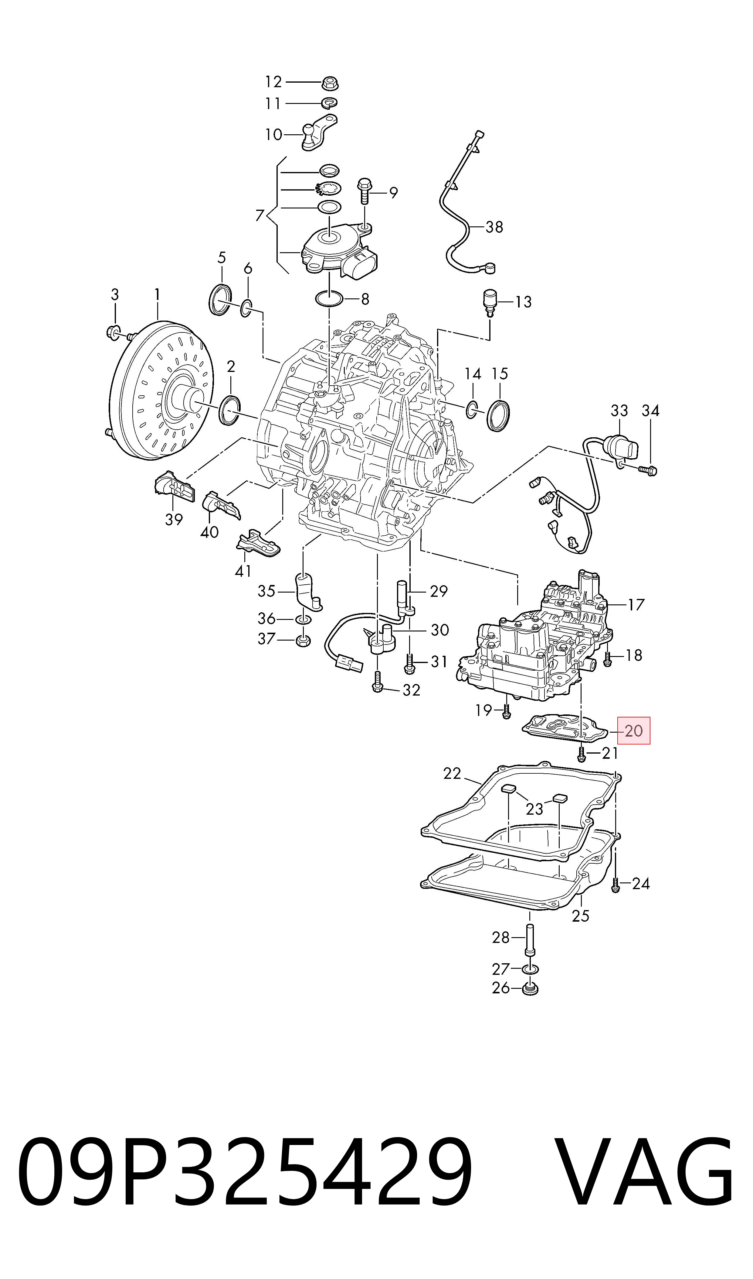 09P325429 VAG Filtr automatycznej skrzyni biegów