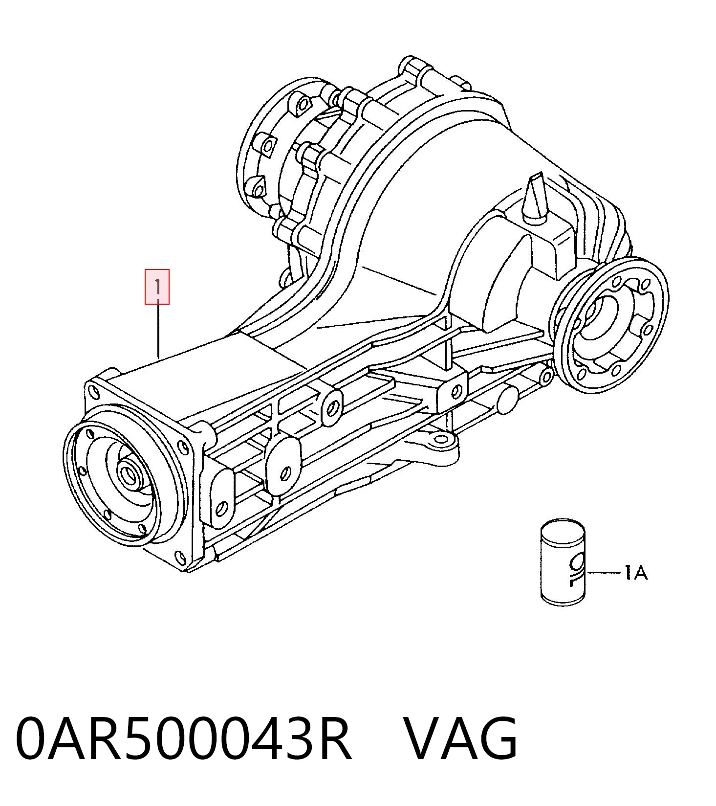 Reduktor mostu tylnego do Audi A6 C6 4F2