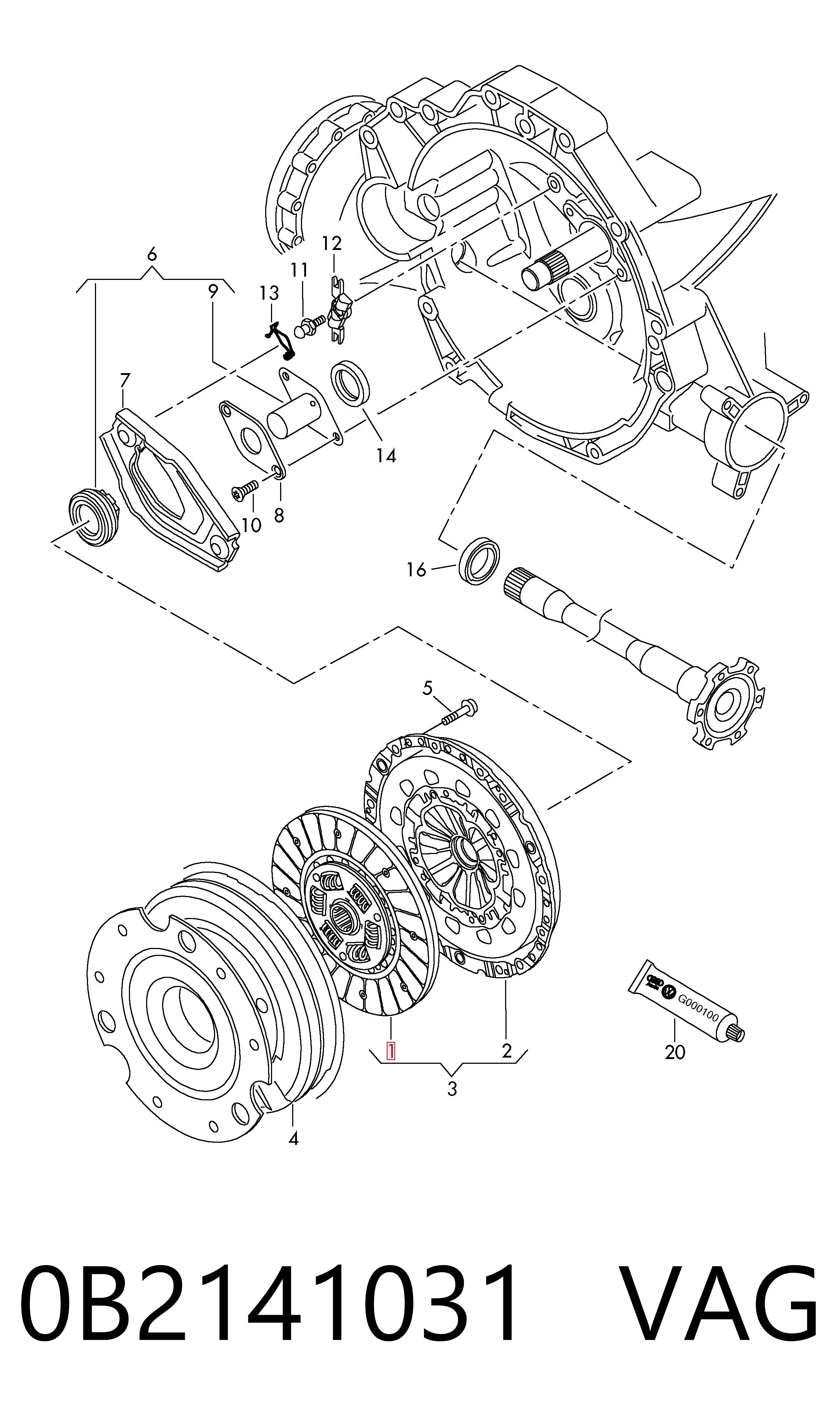 Tarcza sprzęgła do Audi A5 8TA