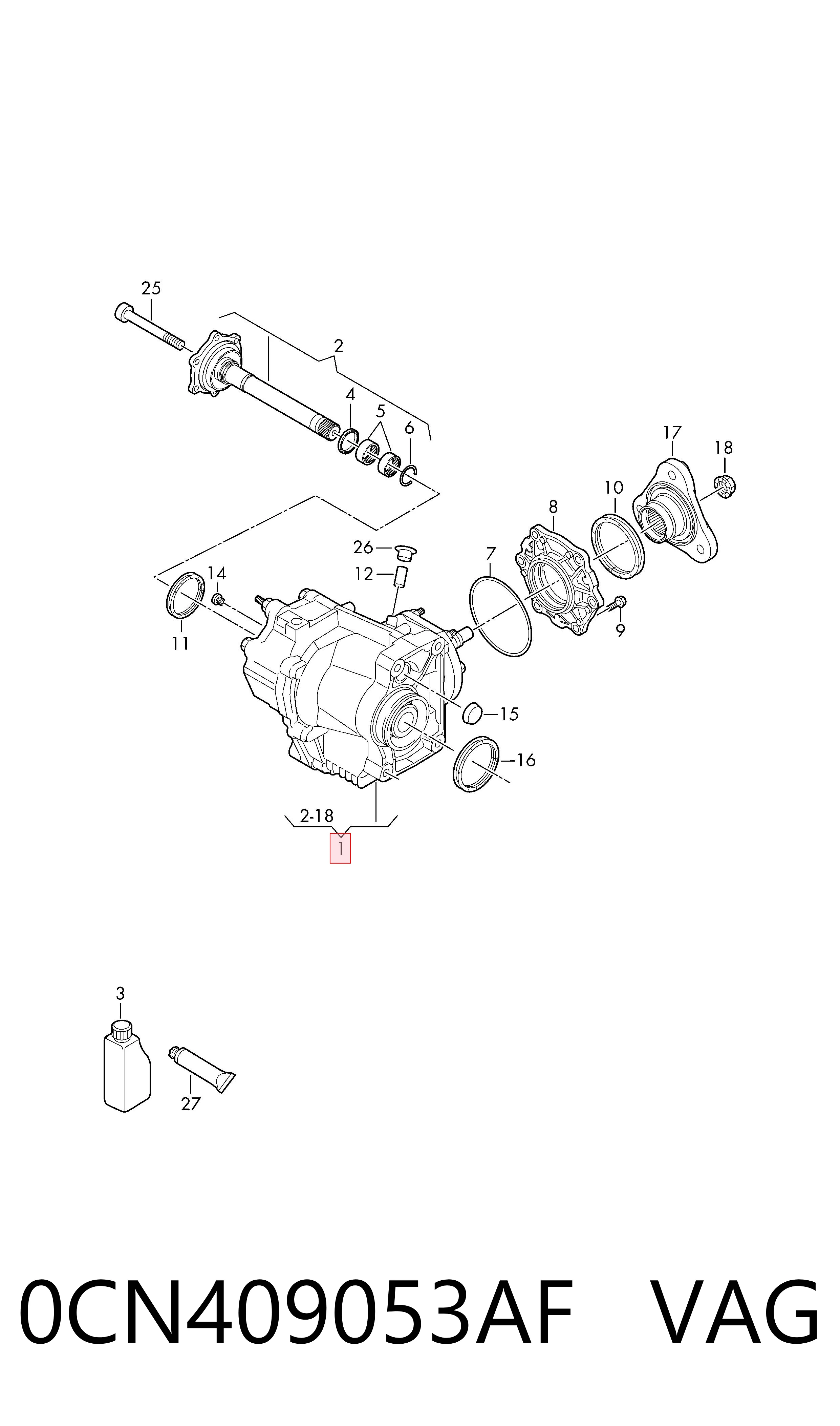 Skrzynia rozdzielcza do Volkswagen Caddy IV SAB, SAJ