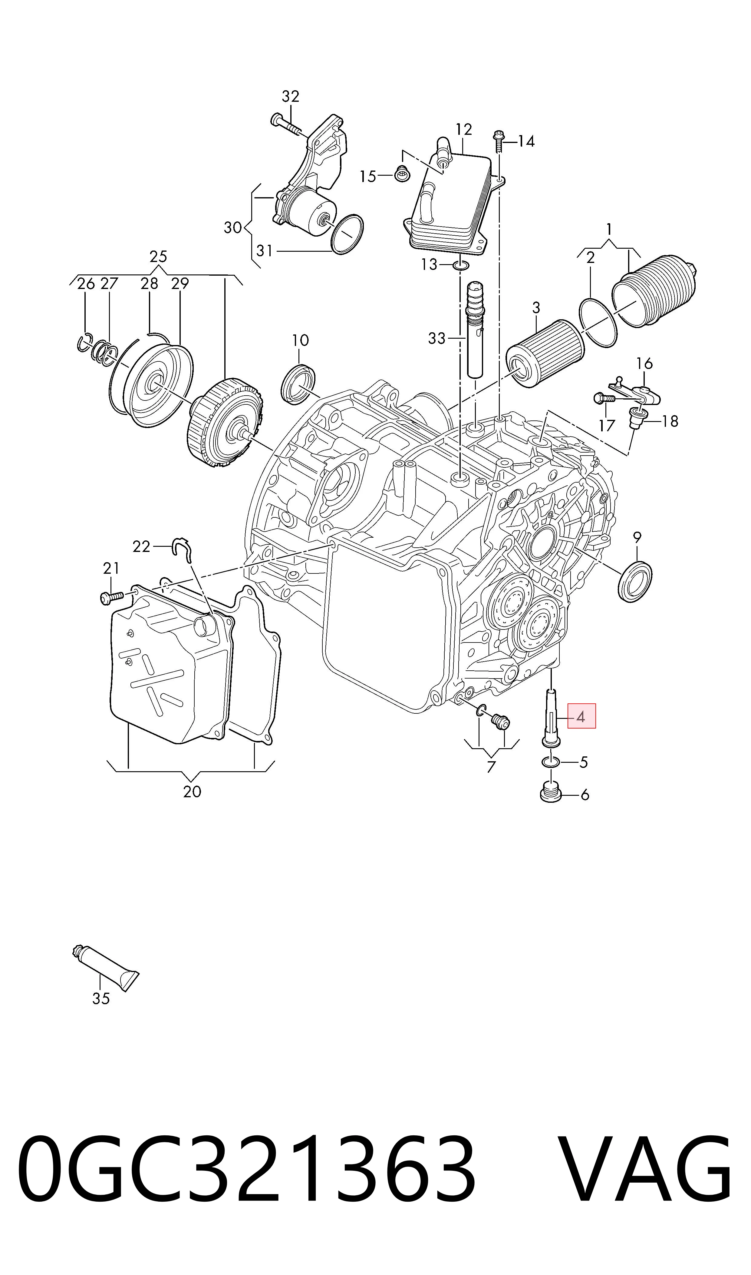  VAG 0GC321363 cena, od 5,94 USD