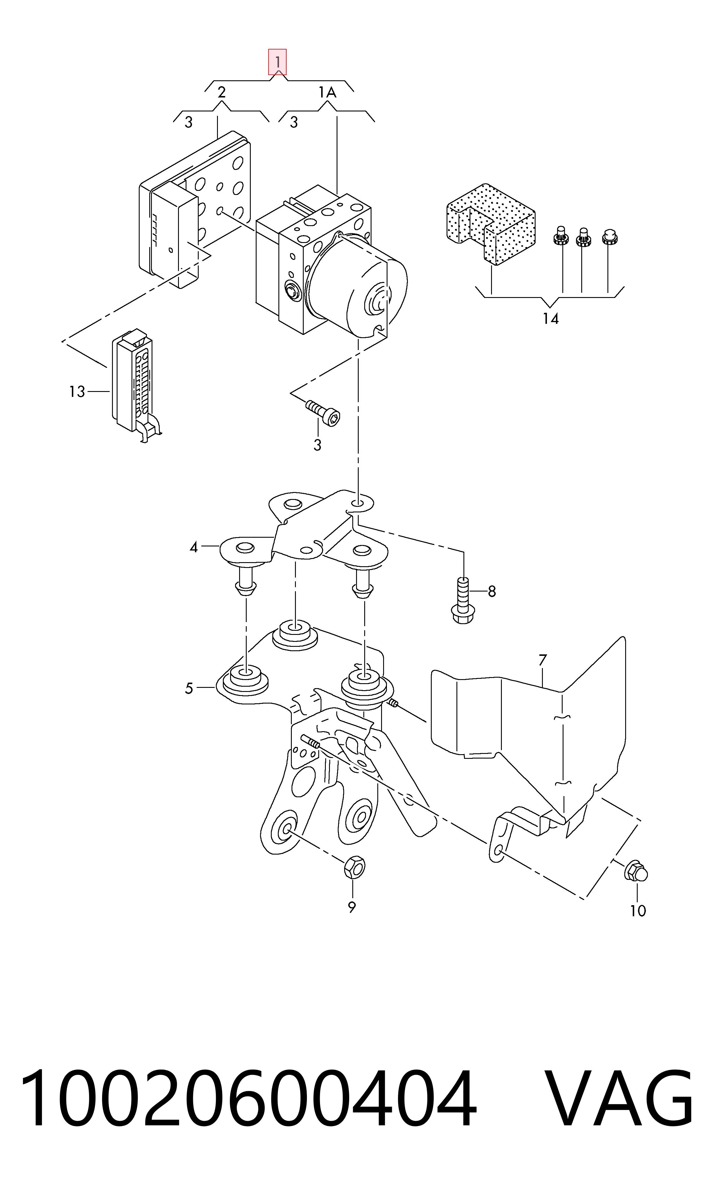 Sterownik ABS  hydrauliczny 10094808023 BMW