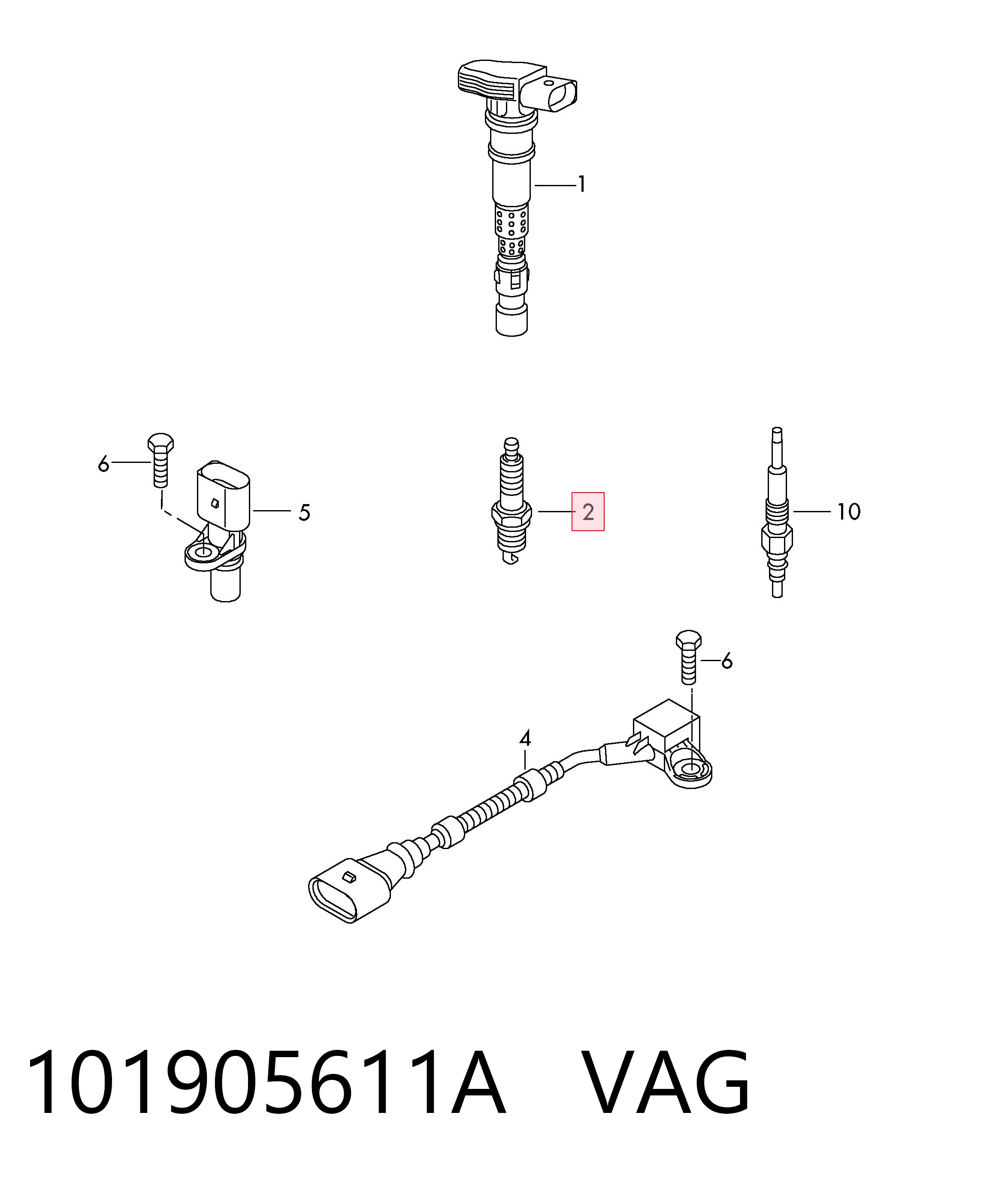 101905611A VAG Świeca zapłonowa