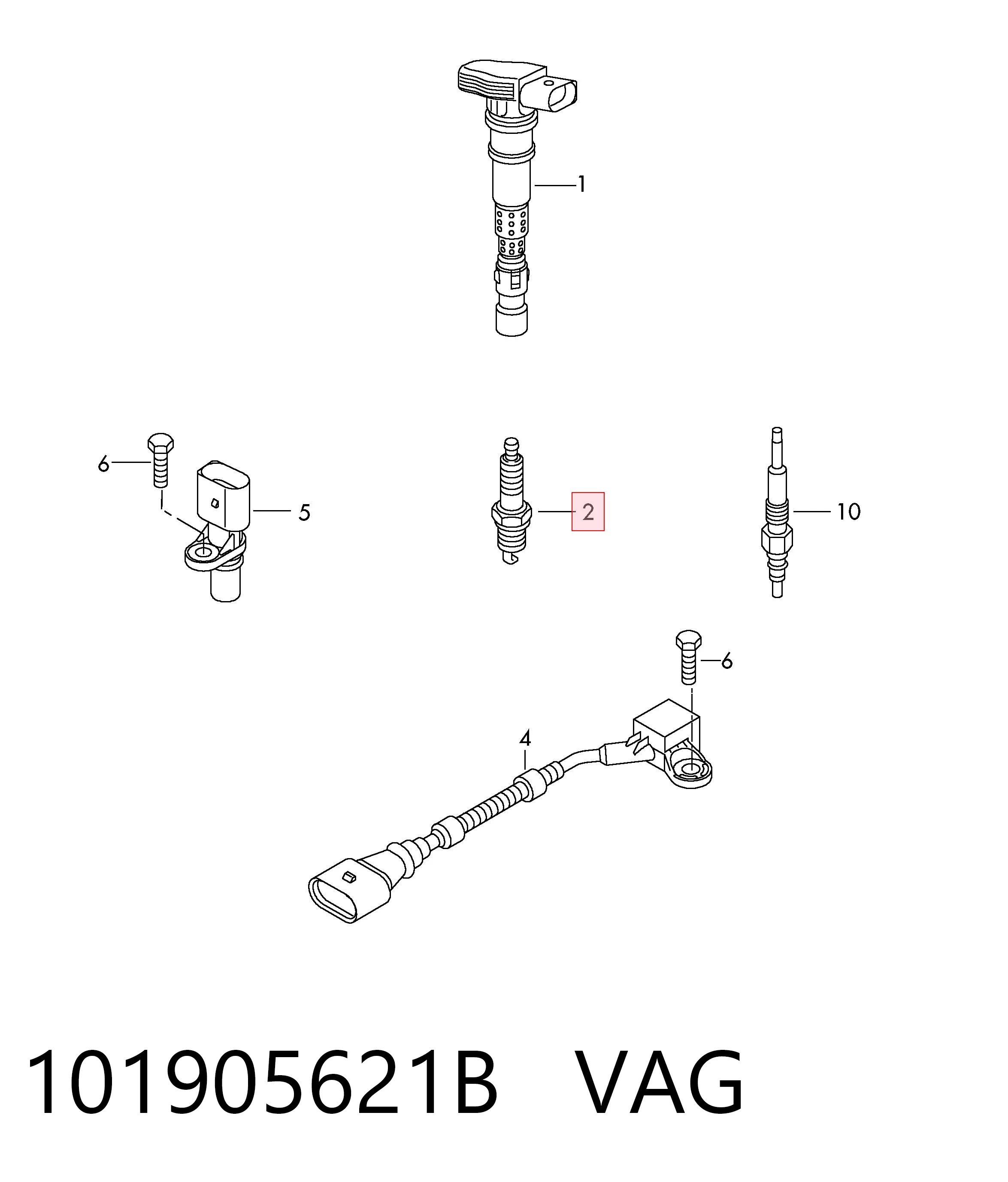 Świeca zapłonowa VAG 101905621B cena, od 28,64 USD