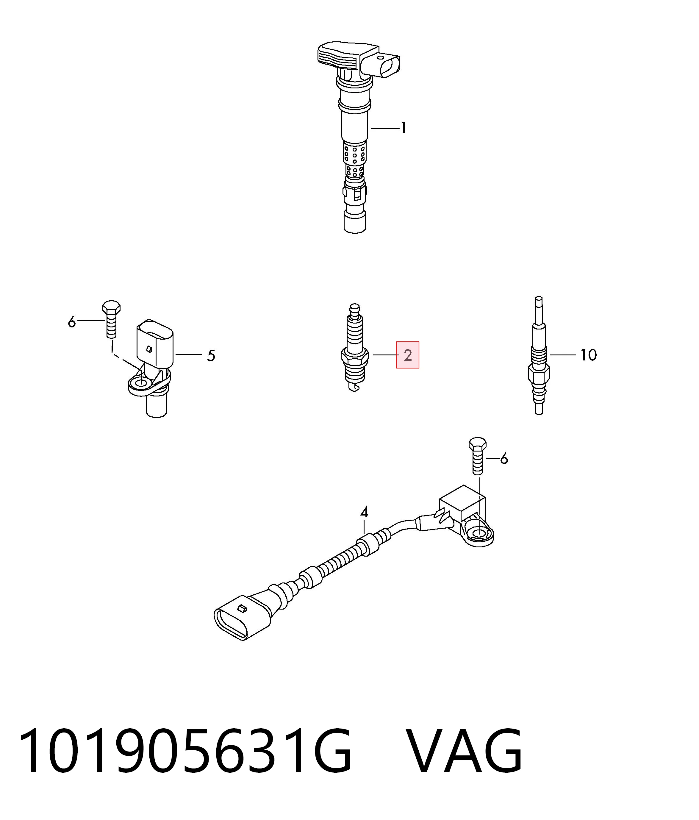 101905631G VAG Świeca zapłonowa