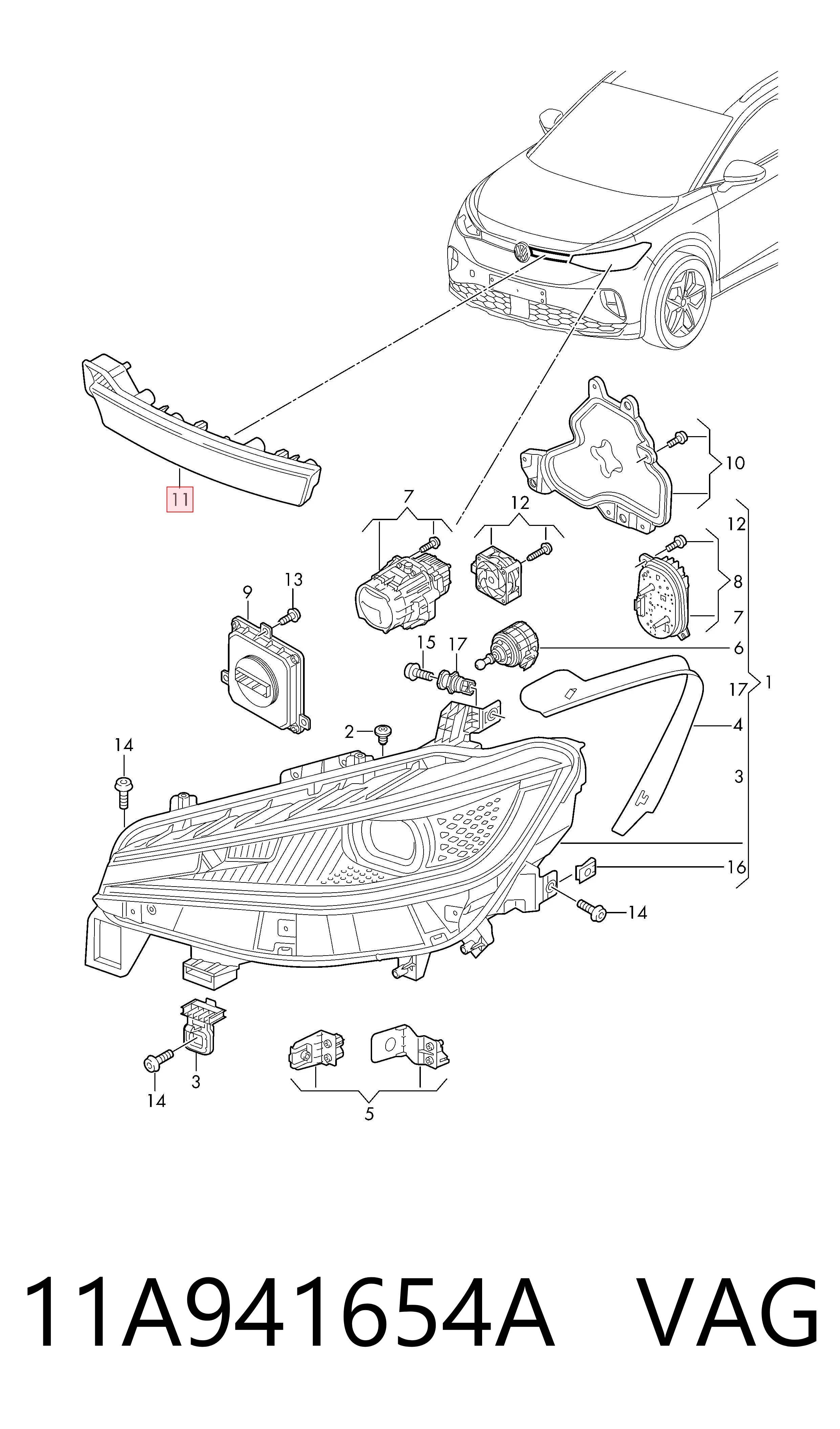 11A941654A VAG