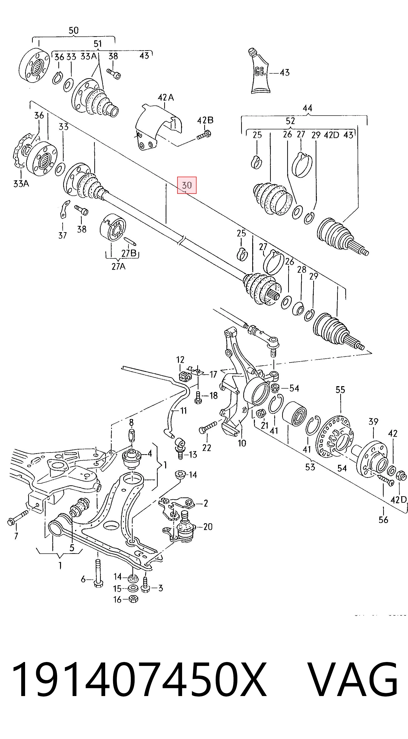  Półoś napędowa przednia prawa Volkswagen Polo 3