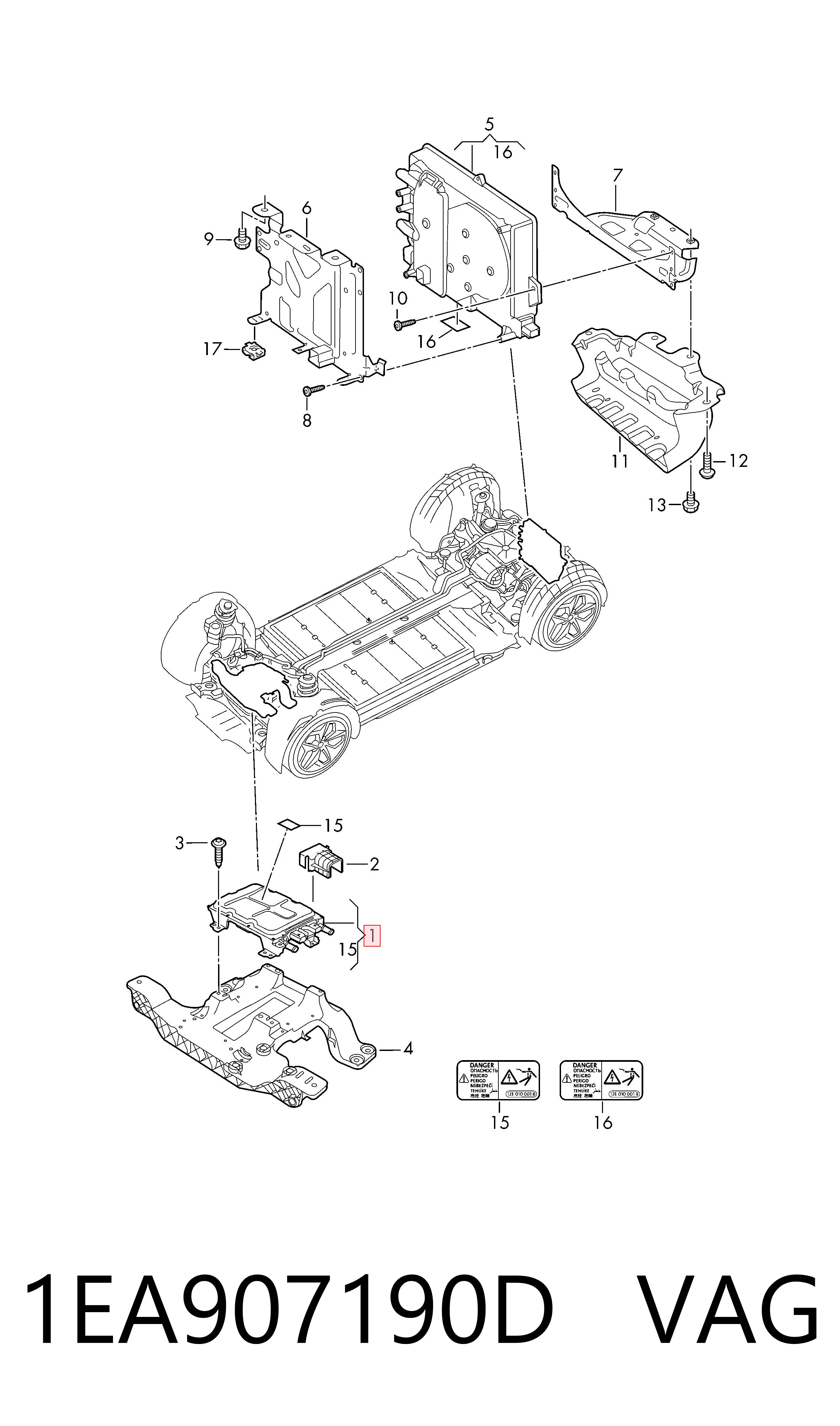 1EA907190D VAG Stabilizator napięcia