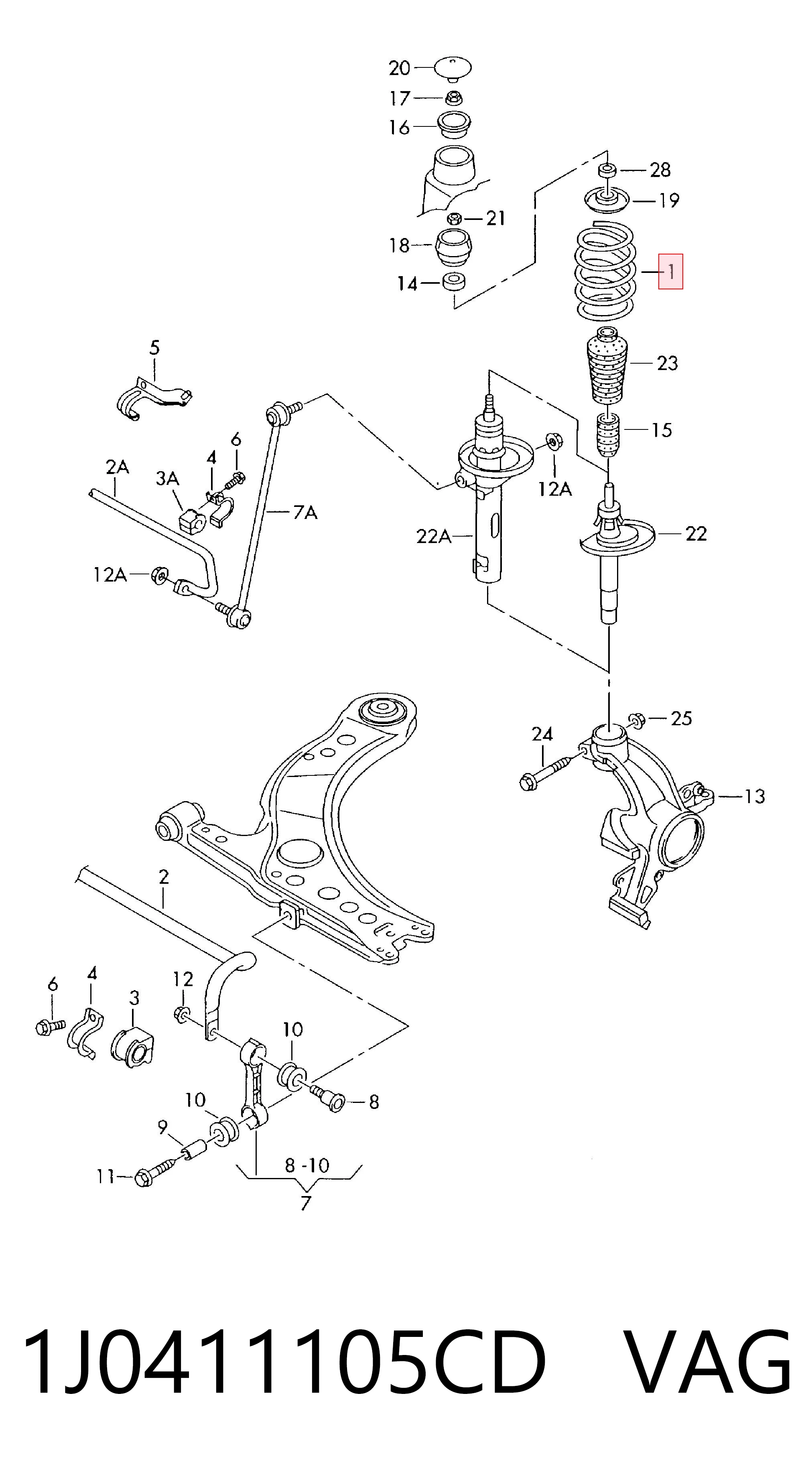 1J0411105CD VAG