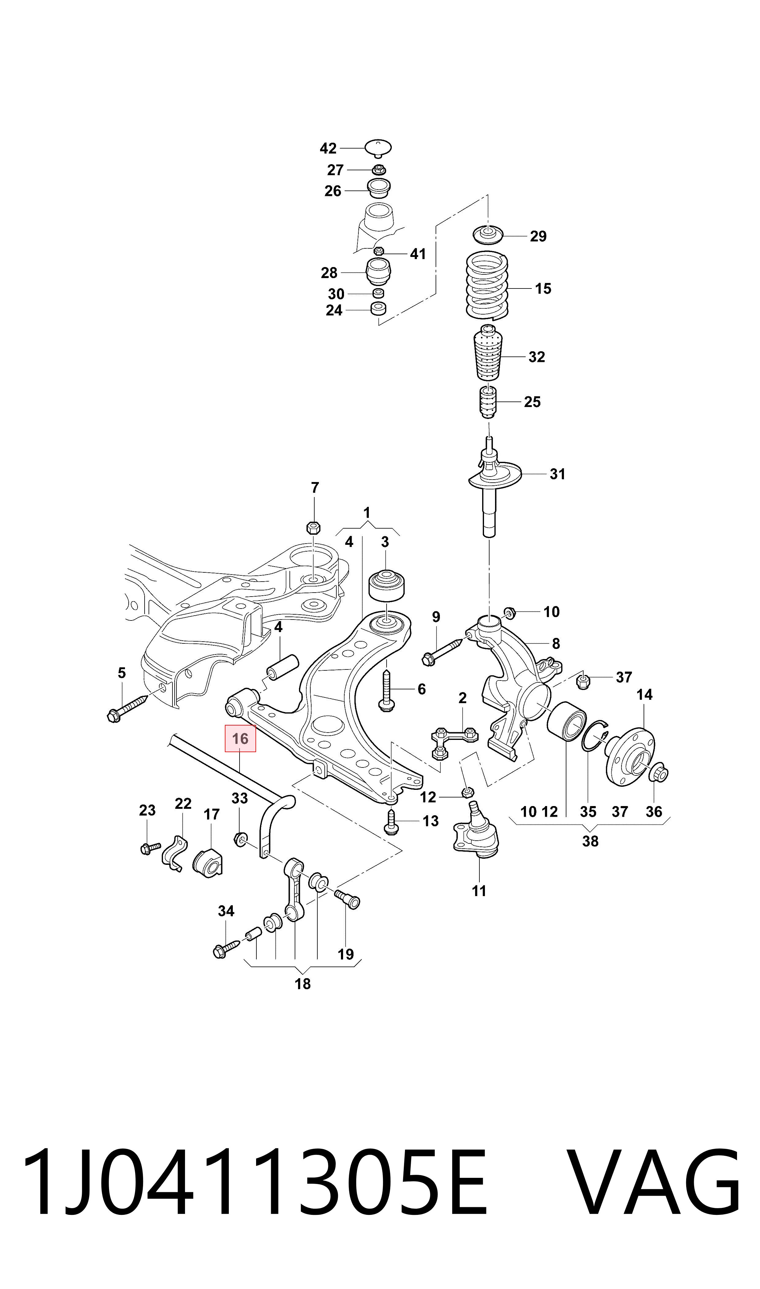 1J0411305E VAG