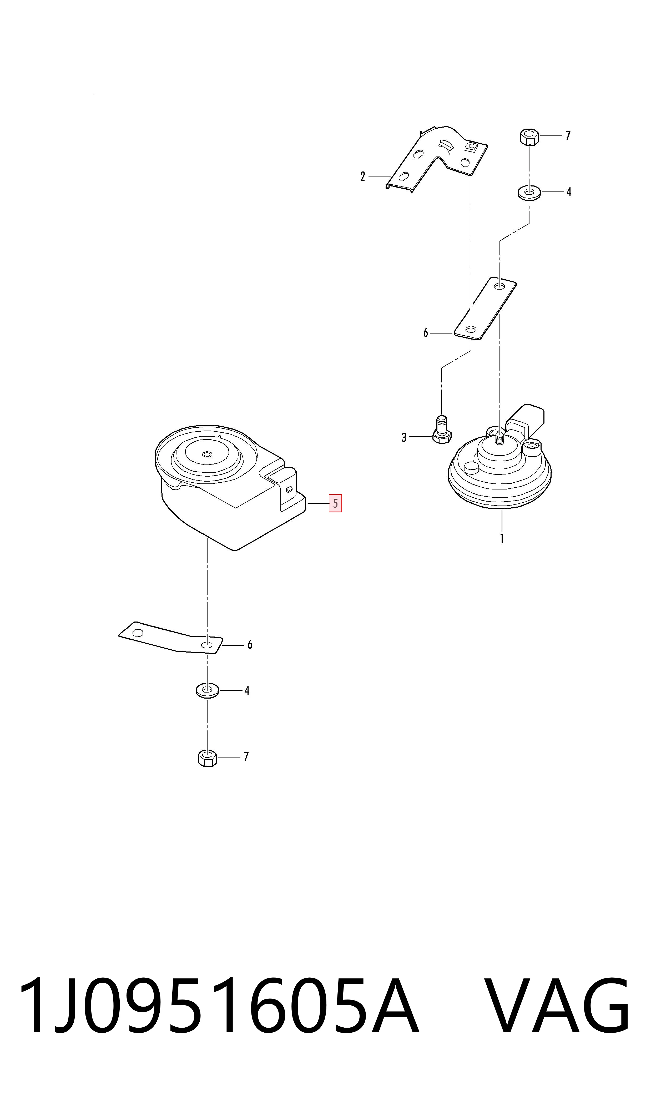 Alarm systemu antynapadu VAG 1J0951605A cena, od 56,18 USD
