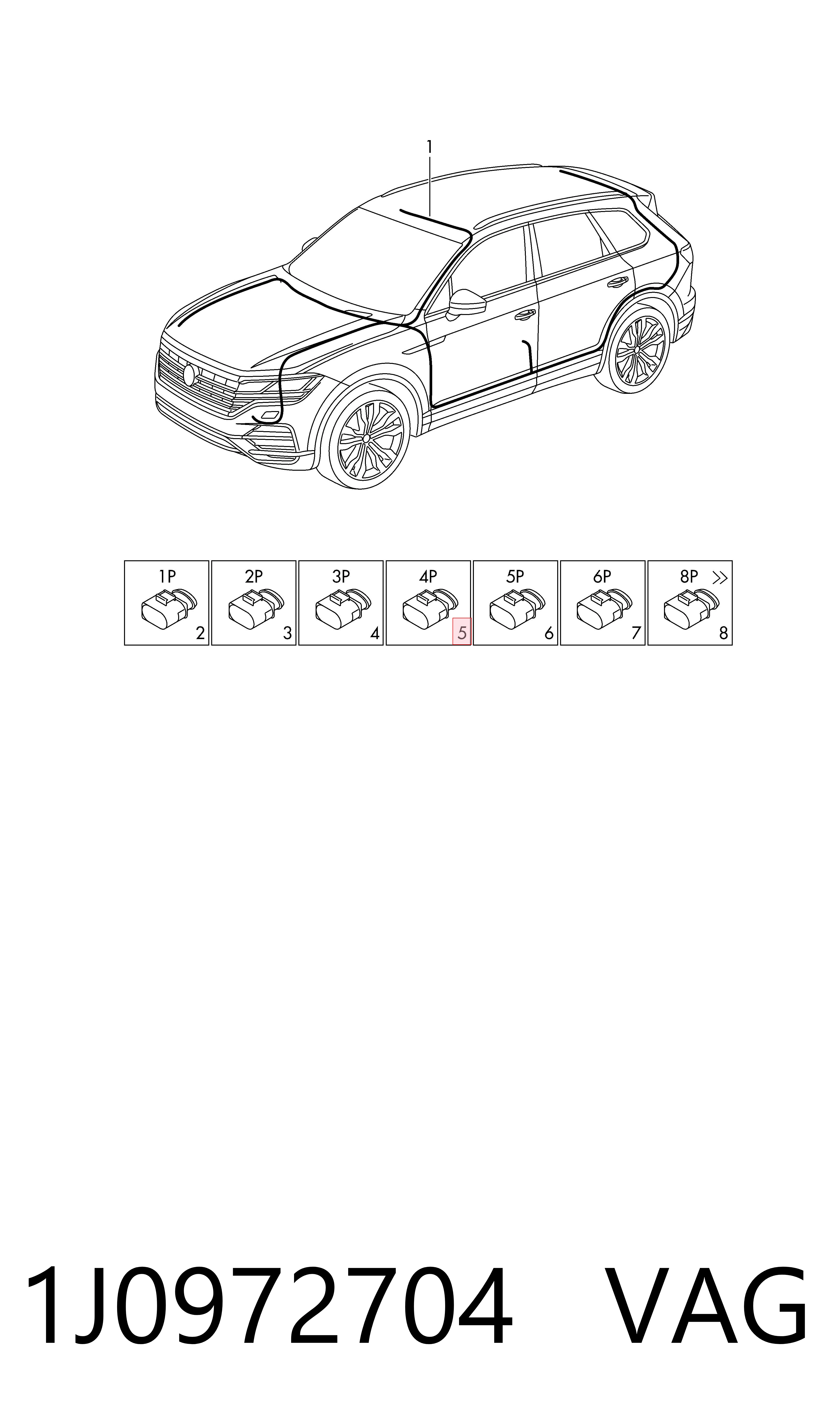Czujnik włączania światła cofania do Audi A6 C7 4G2, 4GC