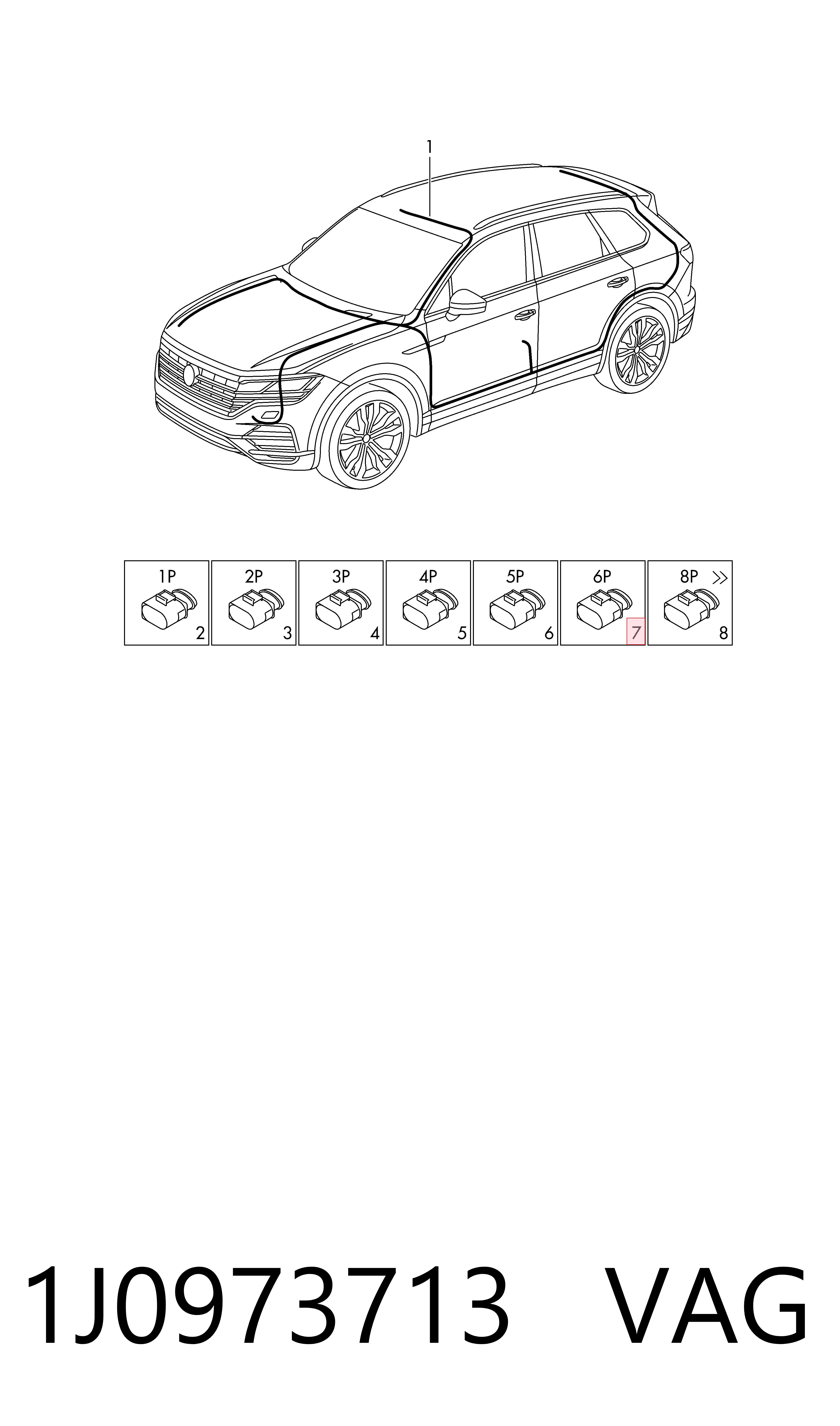 Złącze (wtyk) przepustnicy VAG 1J0973713 cena, od 11,33 USD