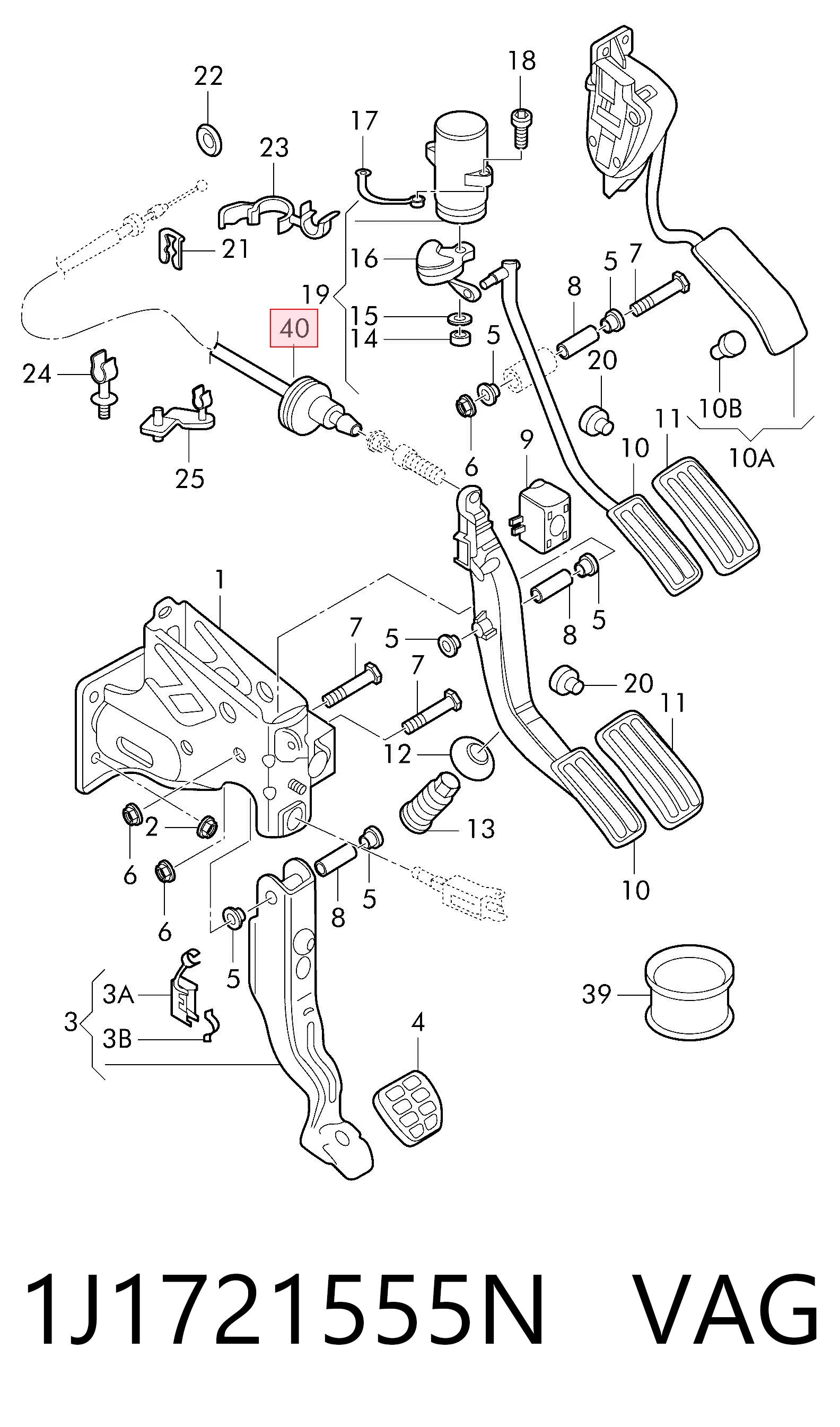 Do koszyka Linka gazu Seat Leon I 1M1