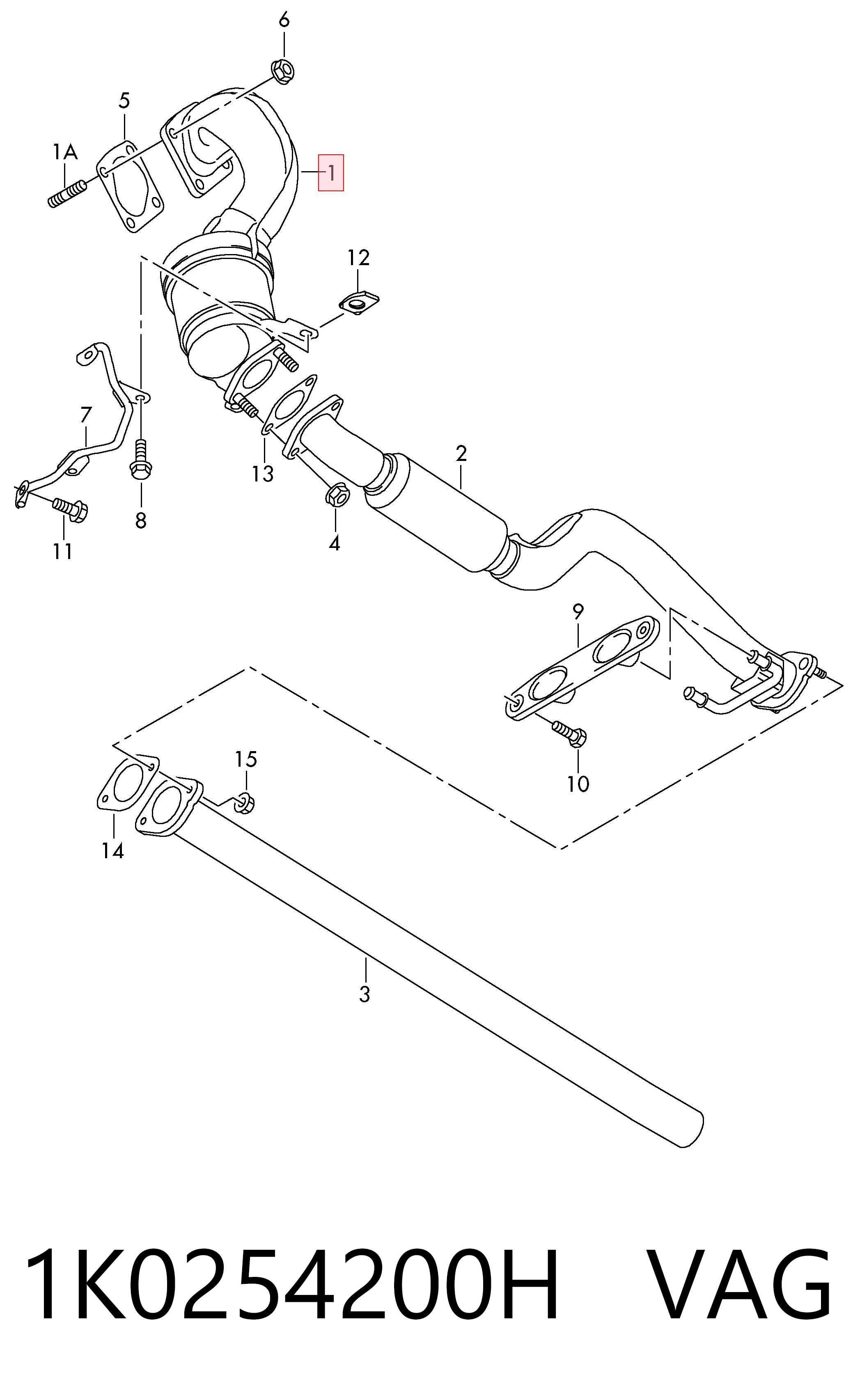  Konwerter-katalizator Volkswagen Tiguan 1