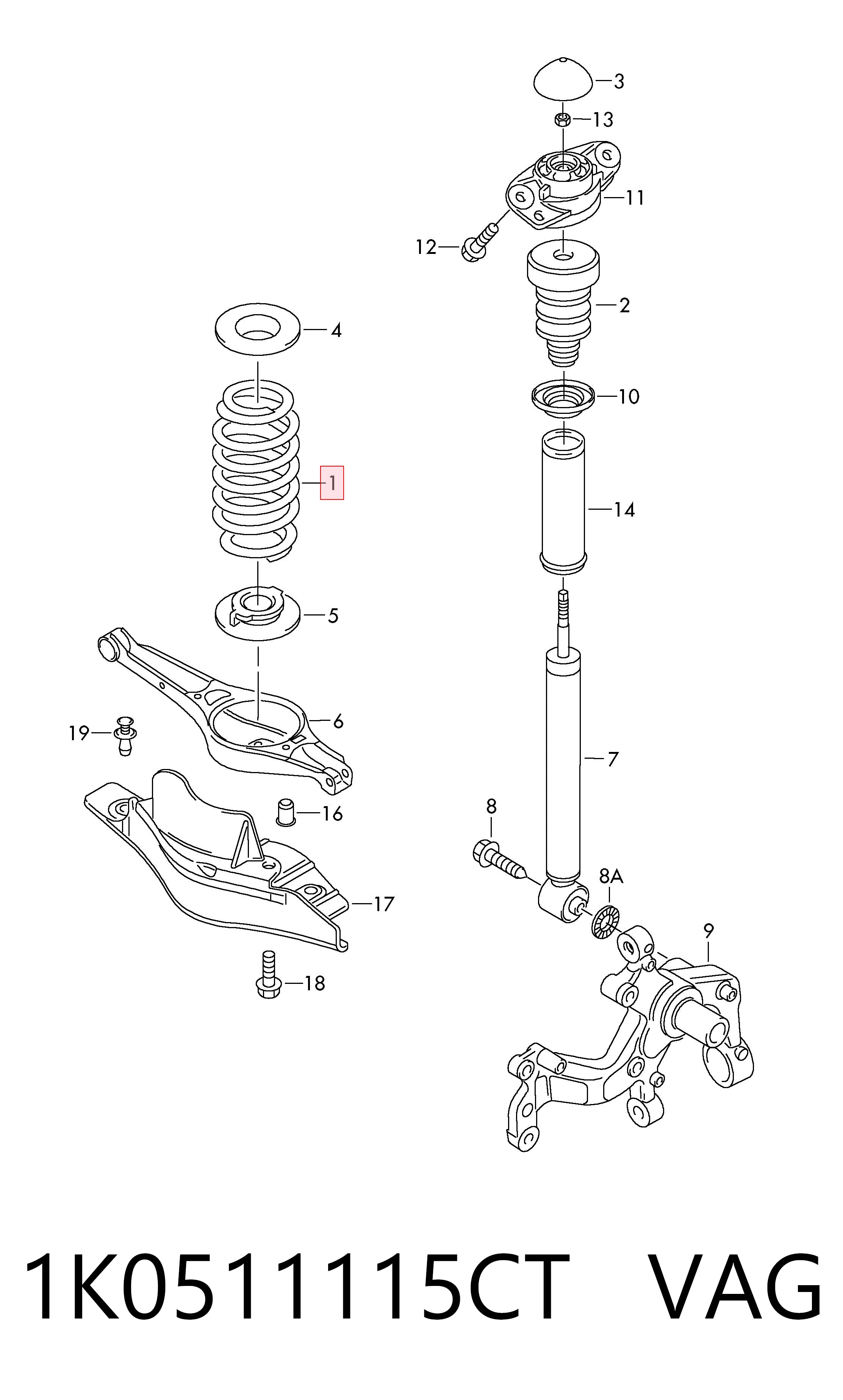 1K0511115CT VAG