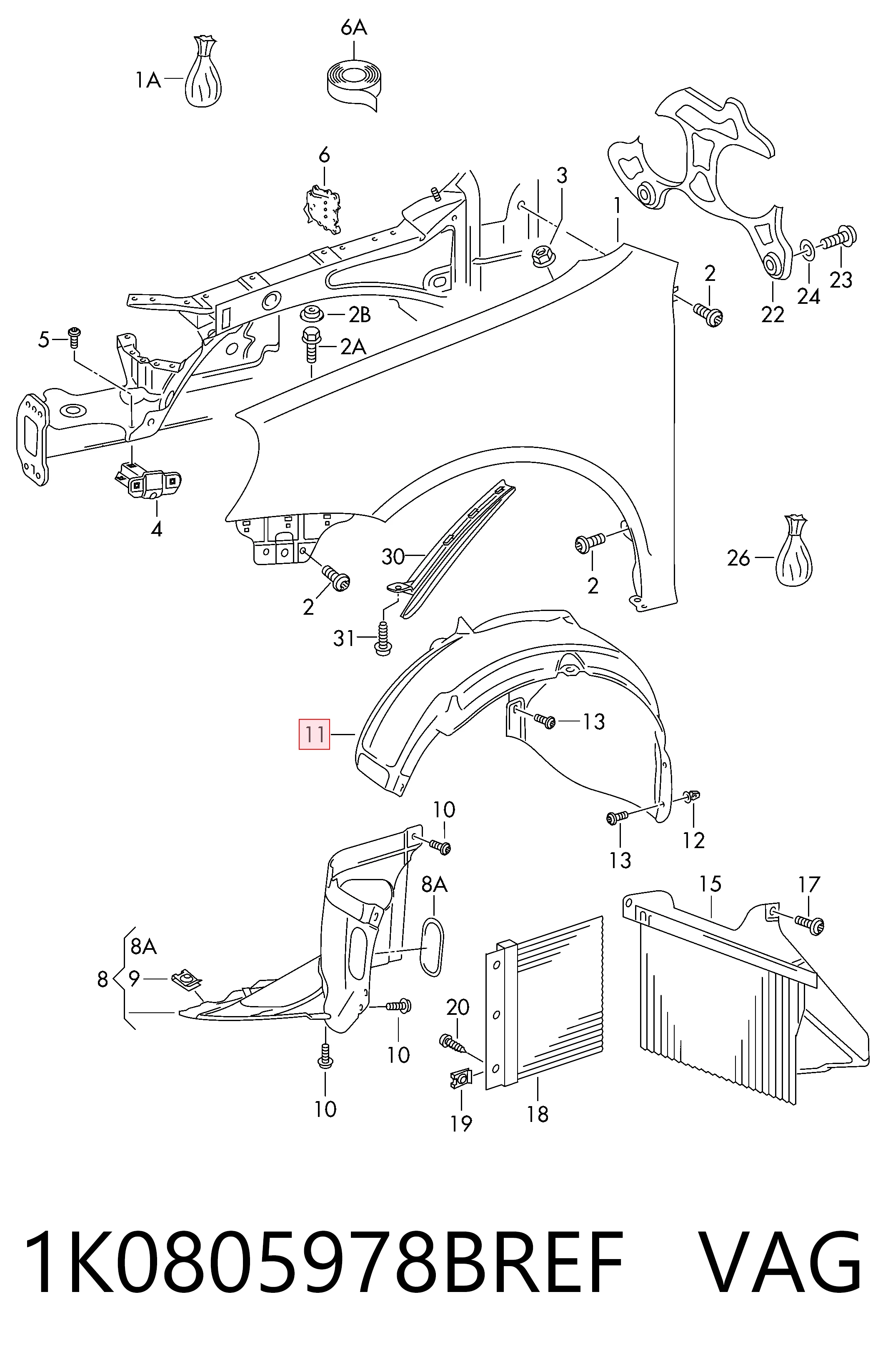1K0805978BREF VAG