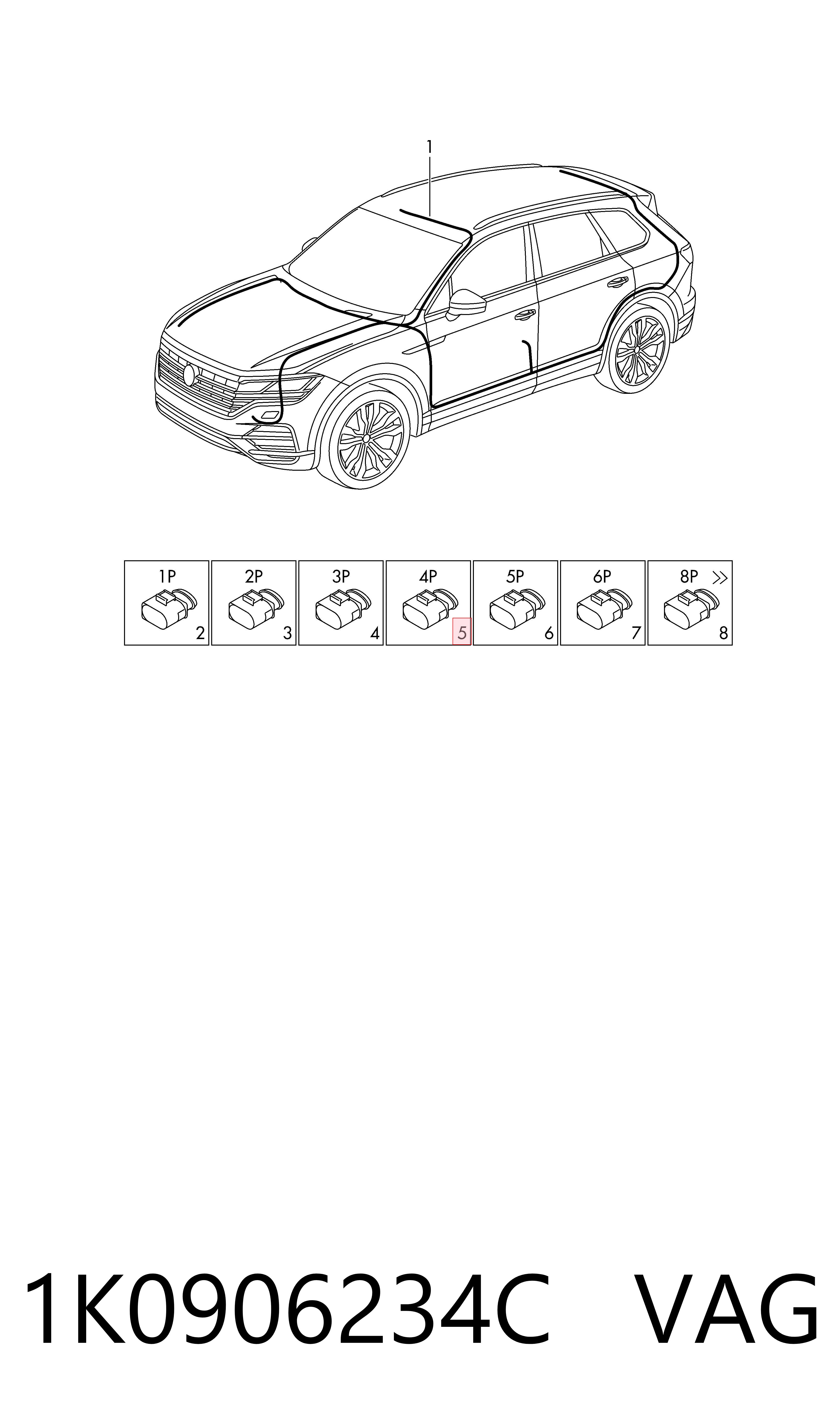 Wentylator elektryczny układu chłodzenia kompletny (silnik+wirnik) VAG 1K0906234C cena, od 17,28 USD