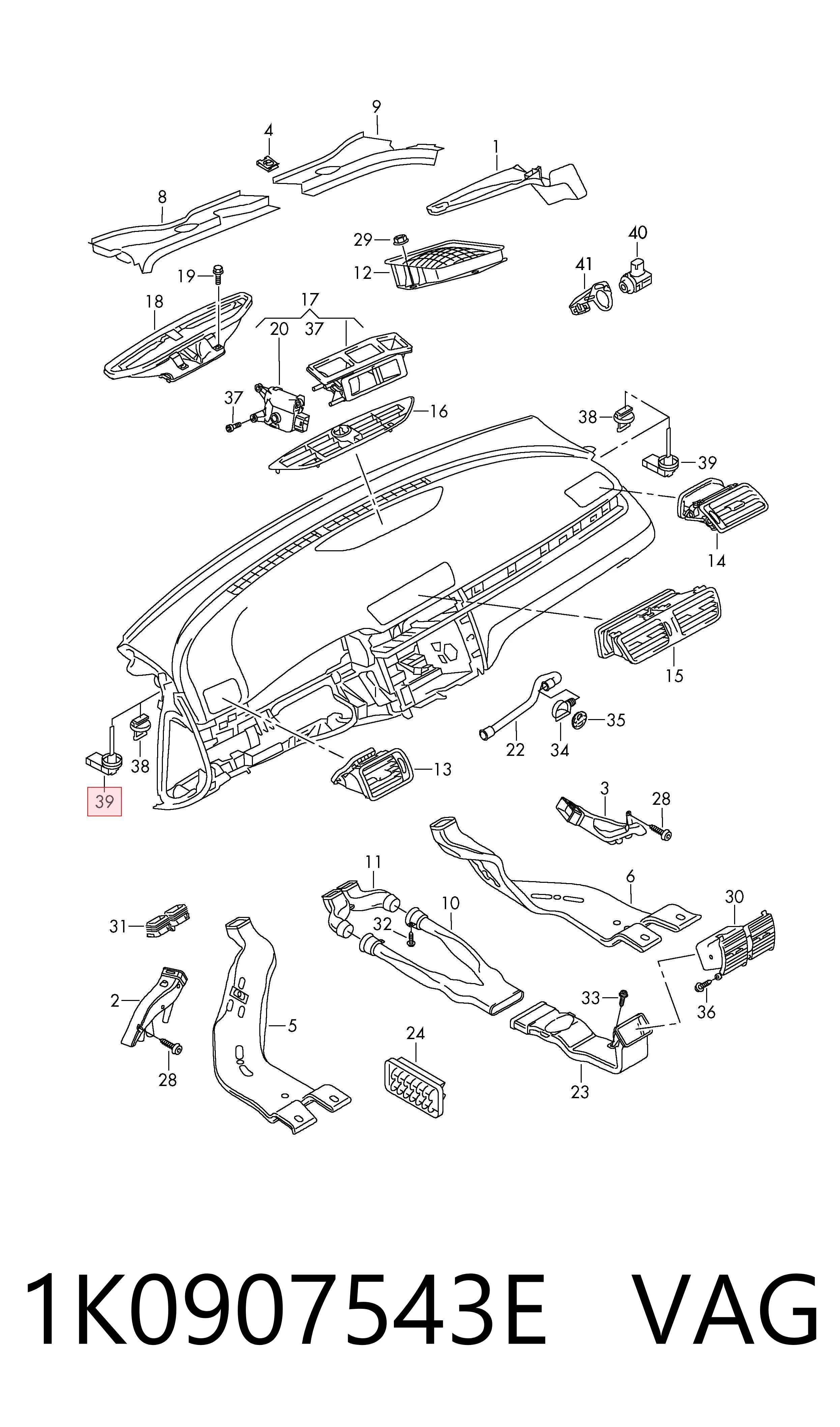  Czujnik temperatury wewnętrznej Volkswagen Polo 6