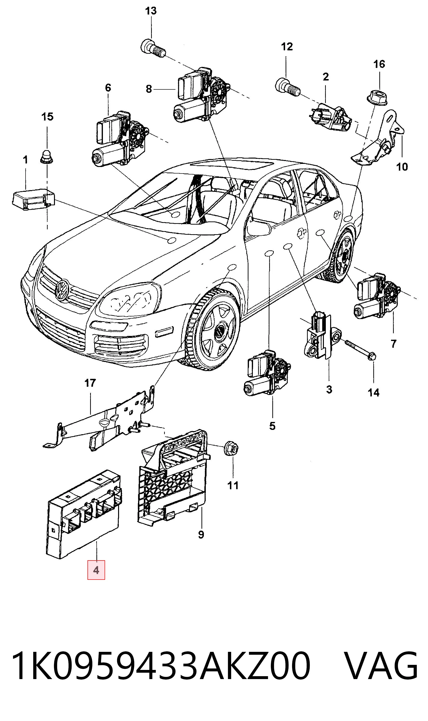 Blok komfortu do Skoda Octavia II A5 1Z3