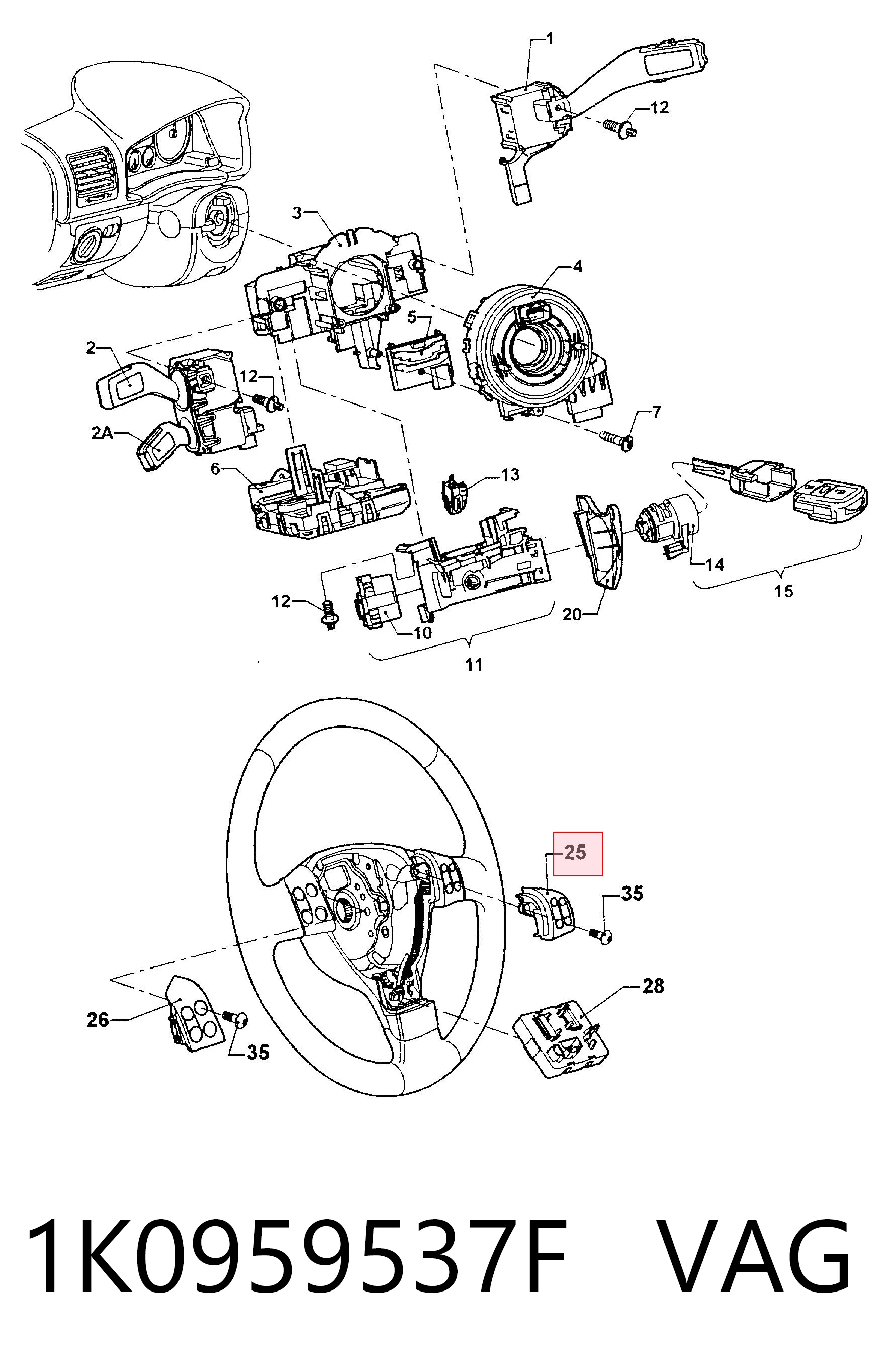 Kierownica do Volkswagen Jetta V 1K2