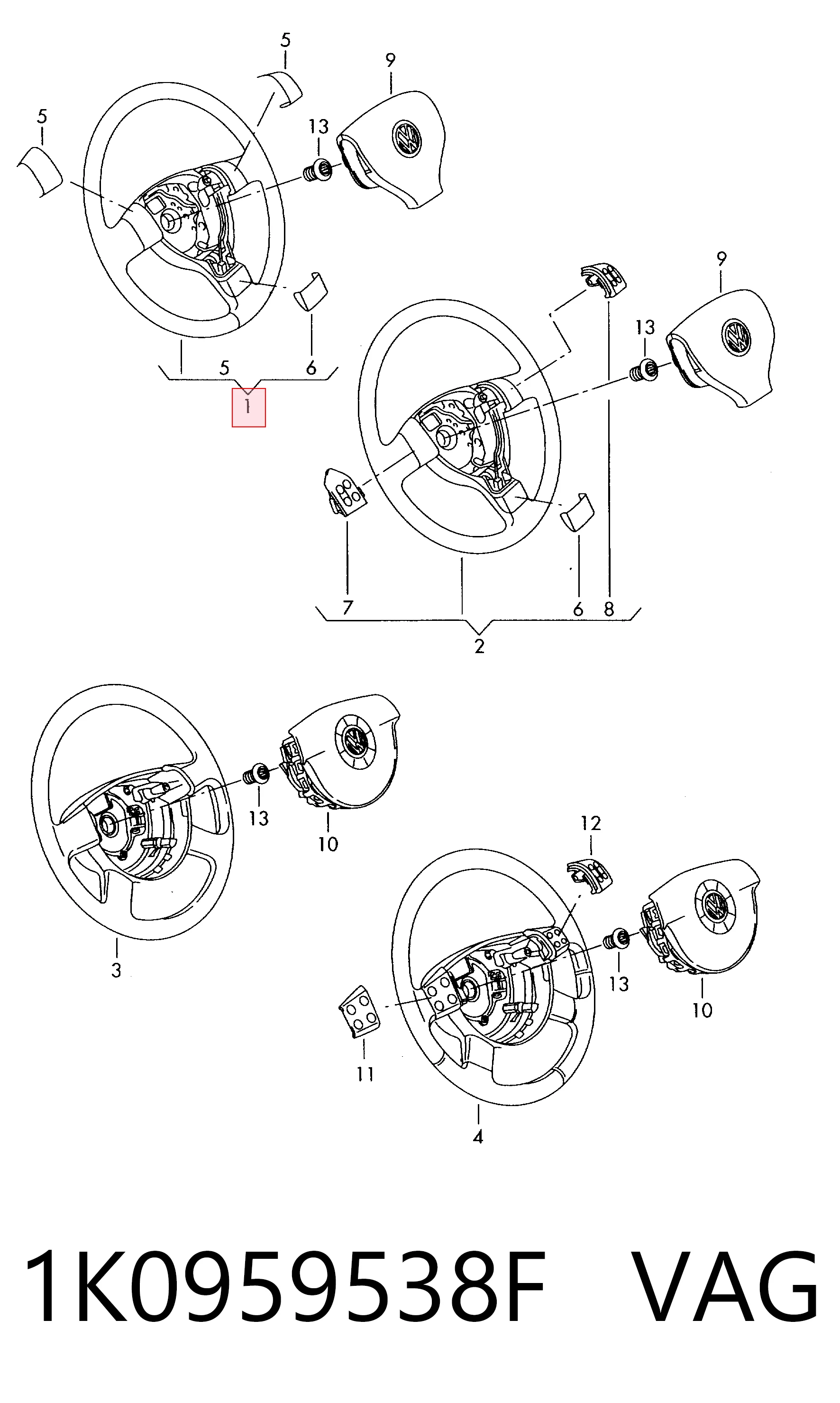 Kierownica do Volkswagen Golf V 1K5