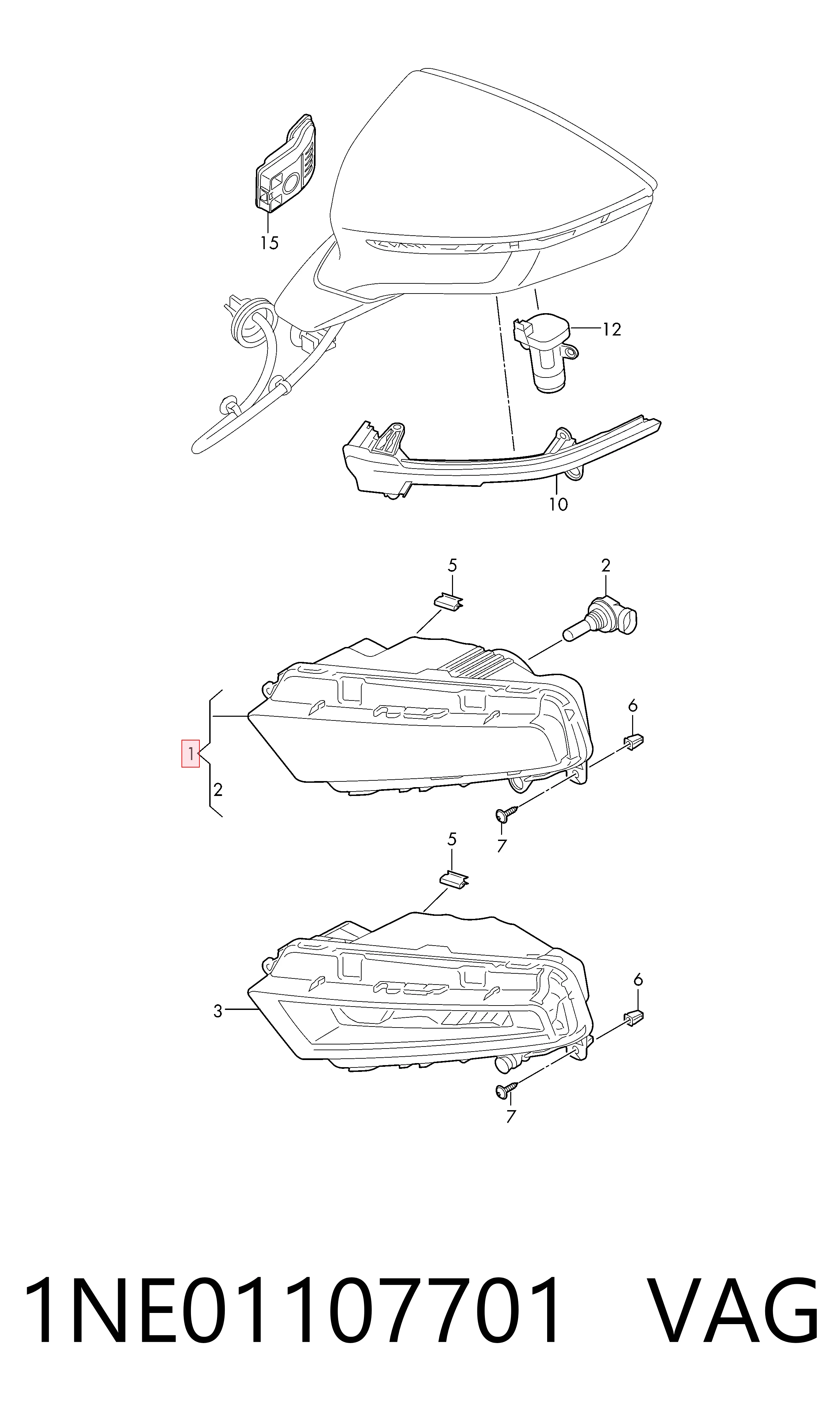 Lampa przeciwmgielna lewa Seat Ibiza IV